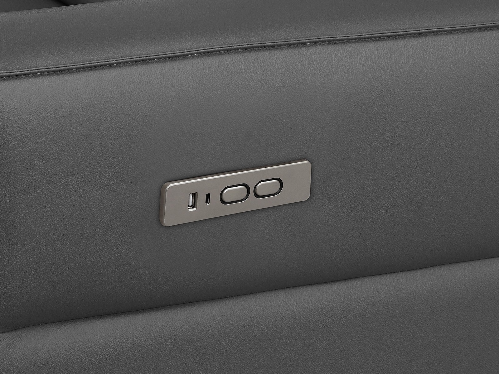 Угловой диван реклайнер Denton 1486 (Серый)