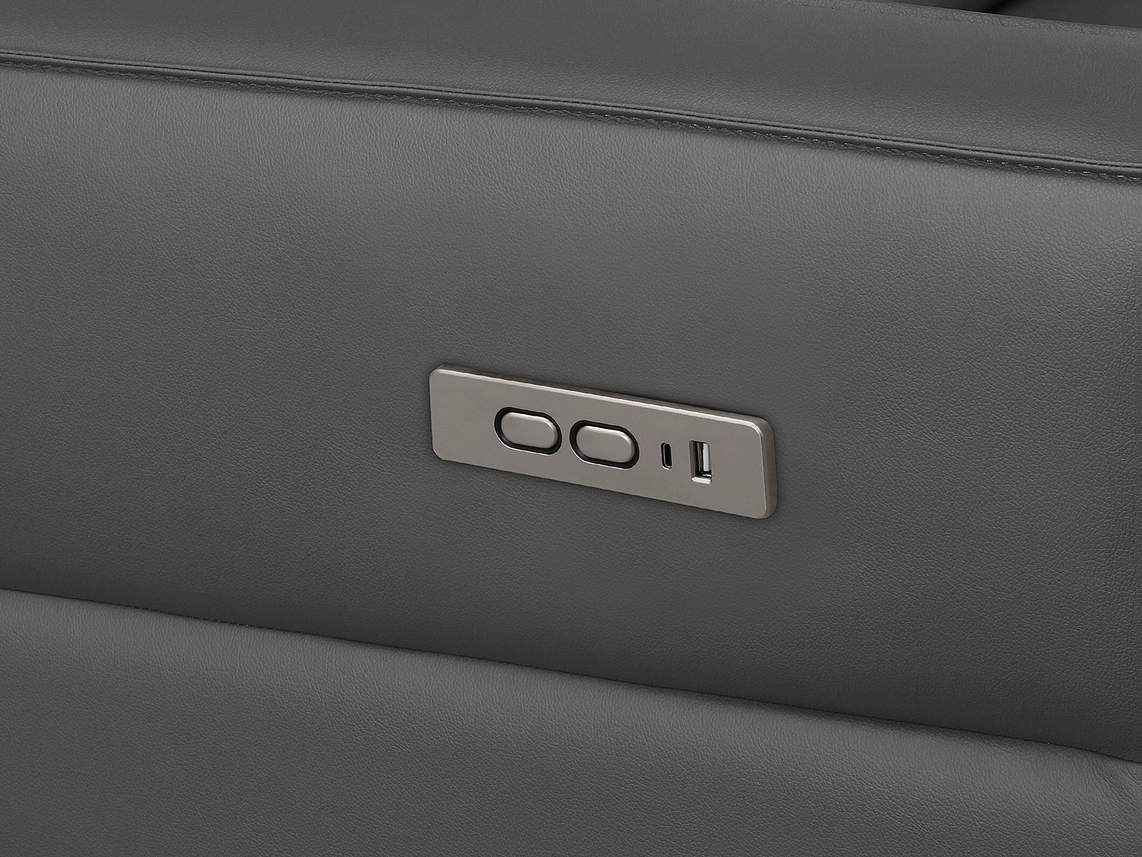 Угловой диван реклайнер Denton 1486 (Серый)