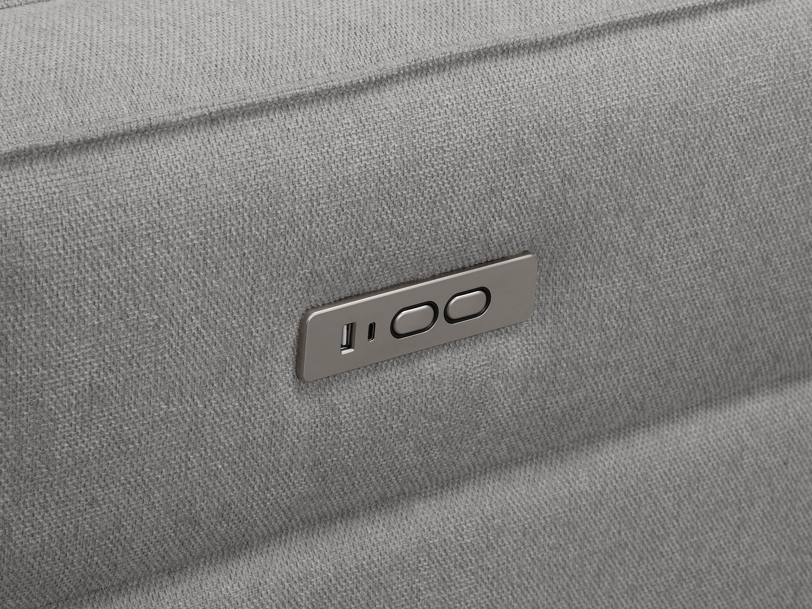 Угловой диван реклайнер Denton 1486 (Светло-серый)