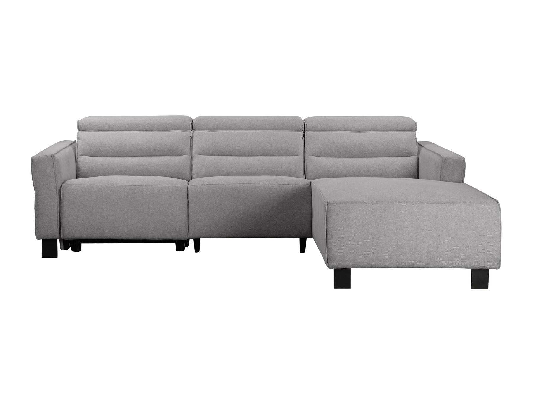 Угловой диван реклайнер Denton 1486 (Светло-серый)