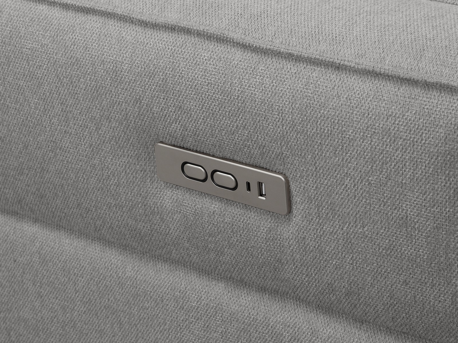 Угловой диван реклайнер Denton 1486 (Светло-серый)