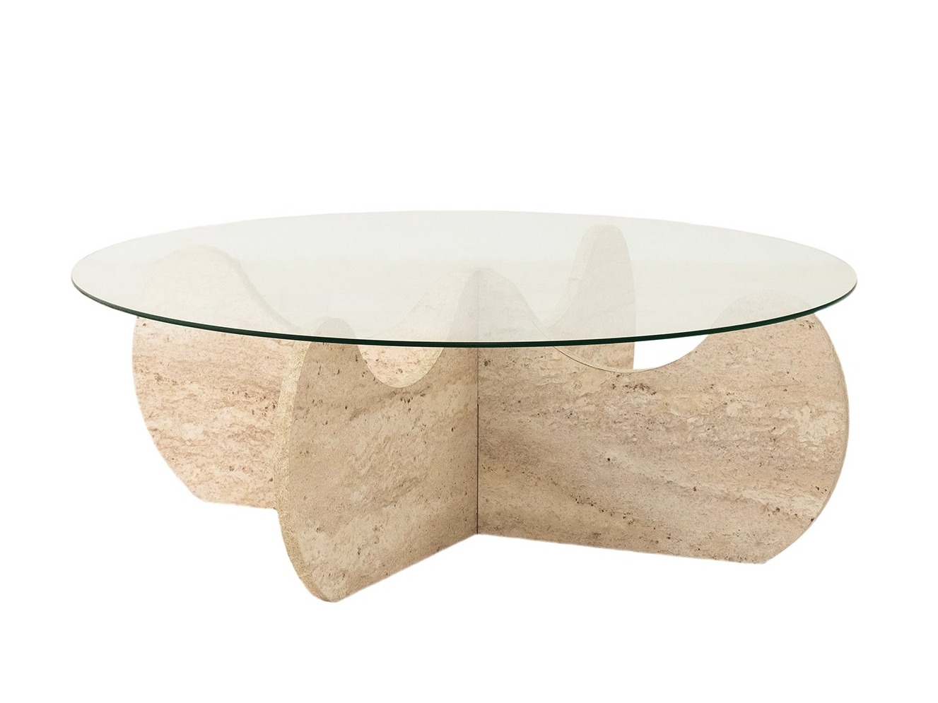 Žurnālu galdiņš Kailua 2630 (Gaišs Travertine)