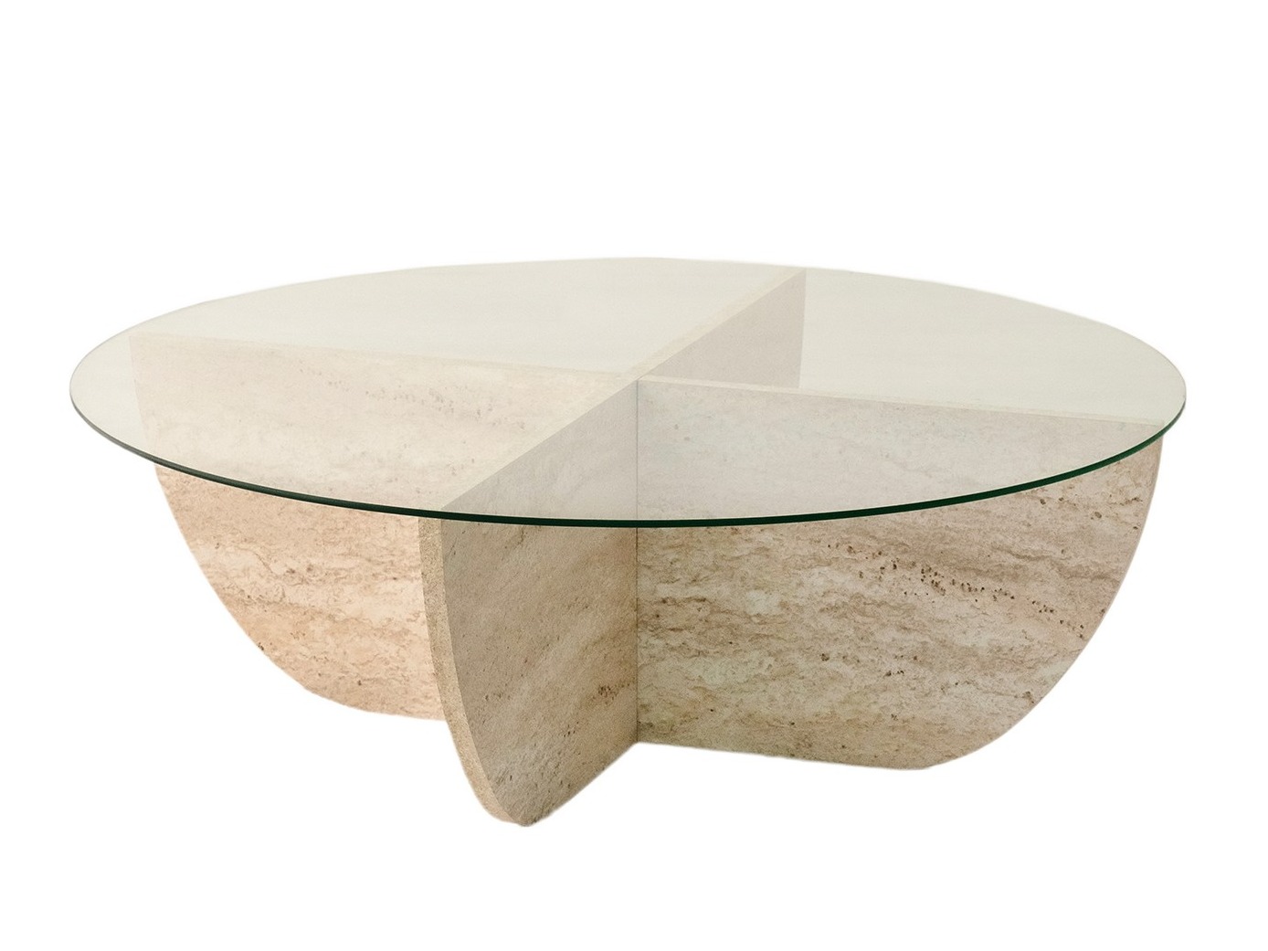 Žurnālu galdiņš Kailua 411 (Gaišs travertīns)