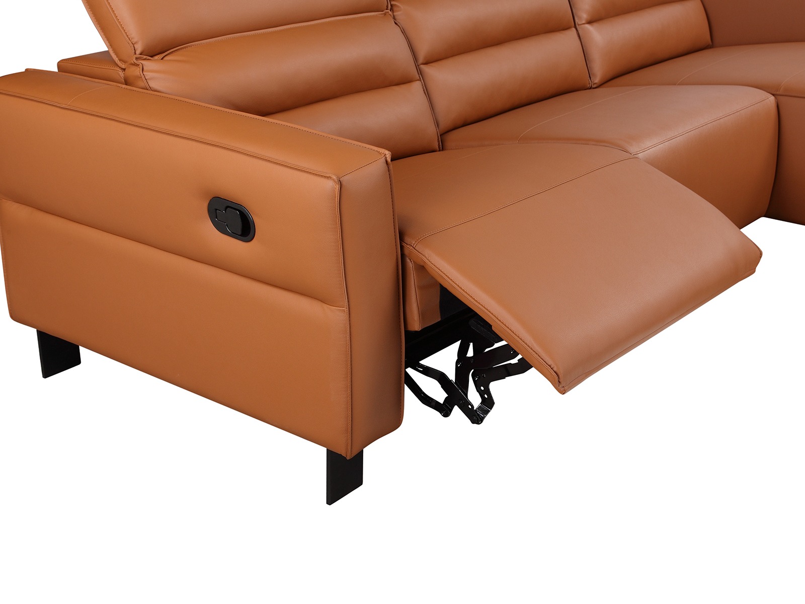 Stūra dīvāns reglaineris Denton 1487 (Brūns)