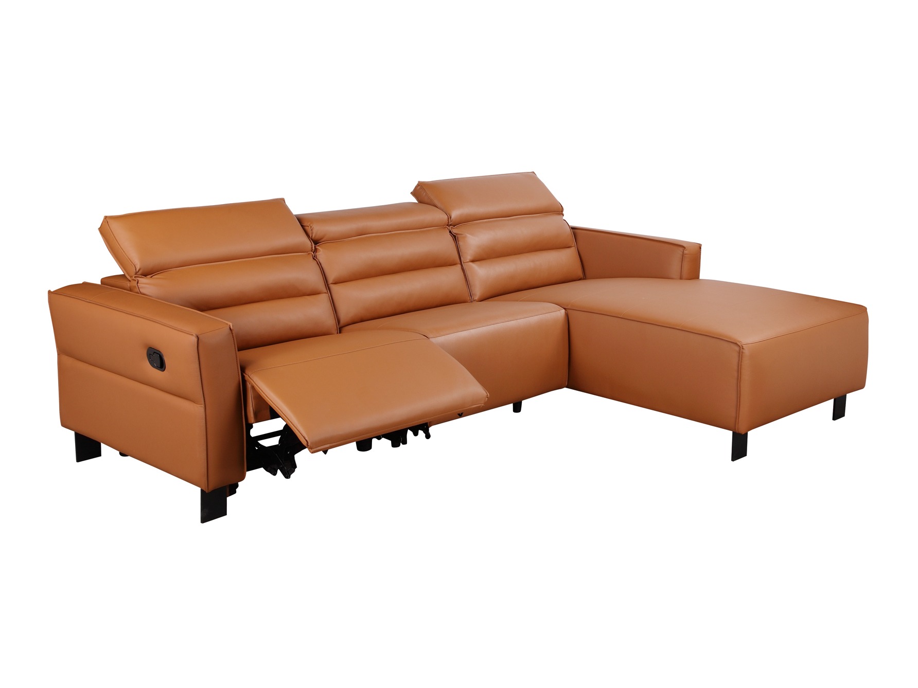 Stūra dīvāns reglaineris Denton 1487 (Brūns)