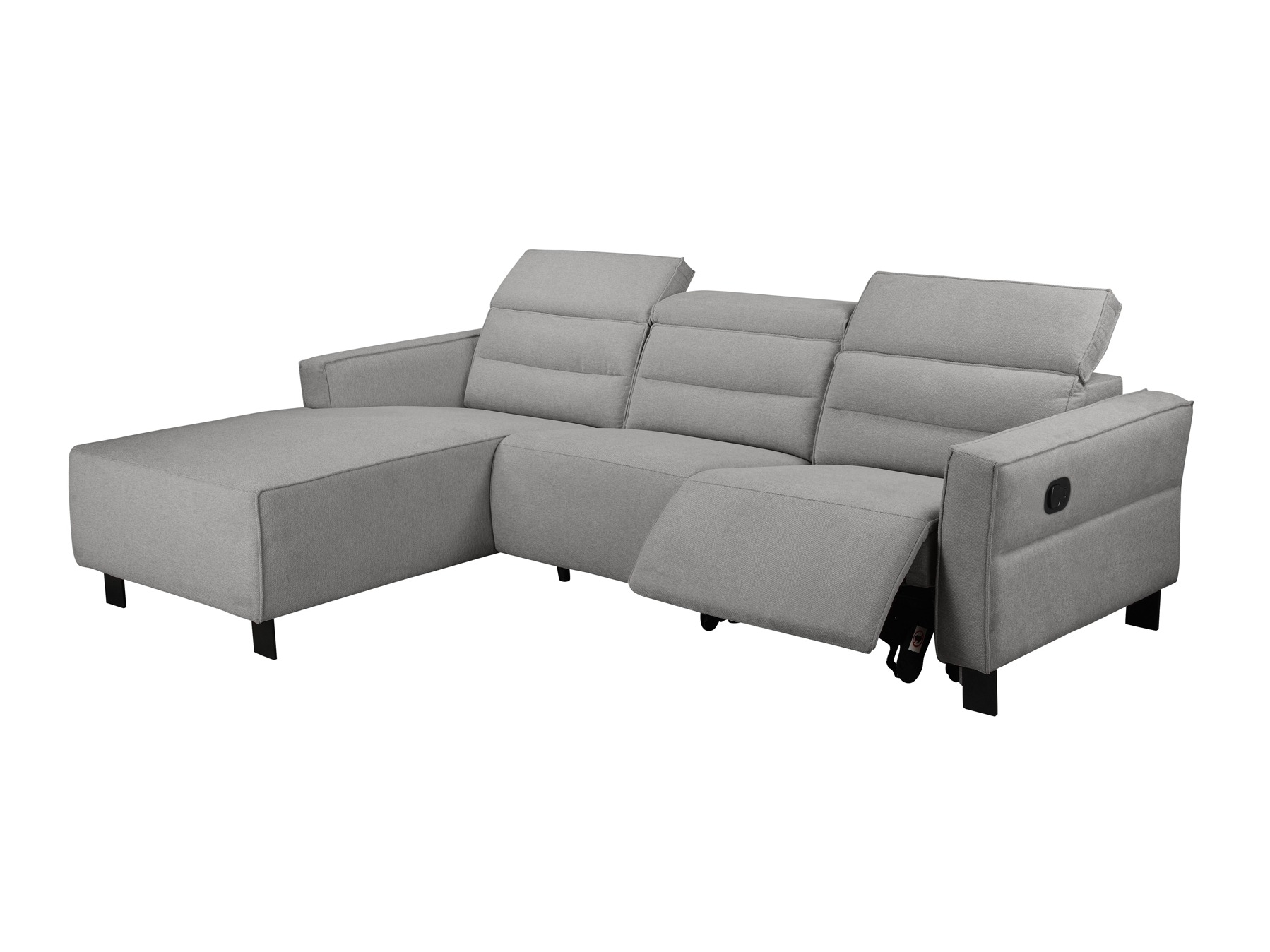 Stūra dīvāns reglaineris Denton 1487 (Gaiši pelēks)