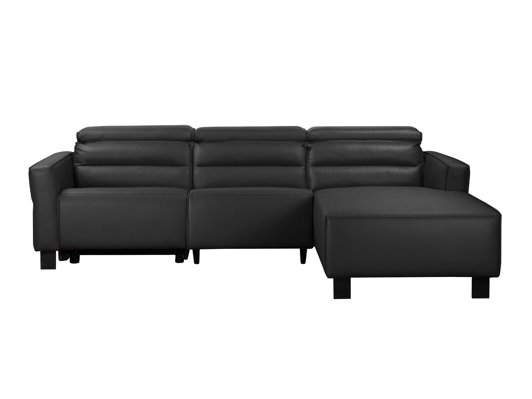 Stūra dīvāns reglaineris Denton 1487 (Melns)