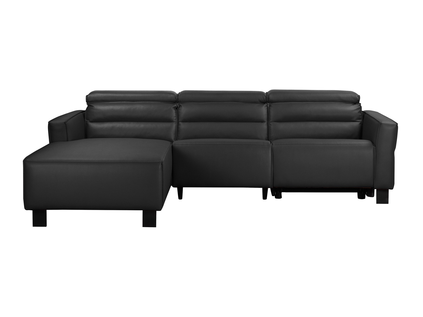 Stūra dīvāns reglaineris Denton 1487 (Melns)