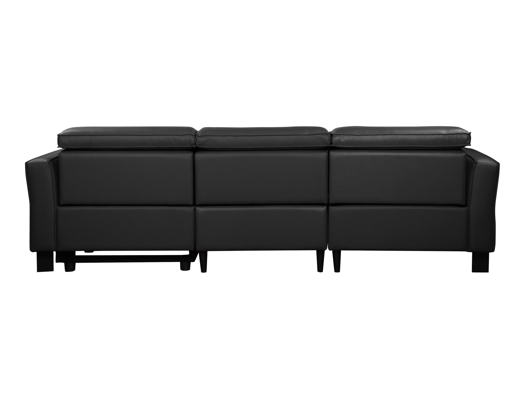 Stūra dīvāns reglaineris Denton 1487 (Melns)