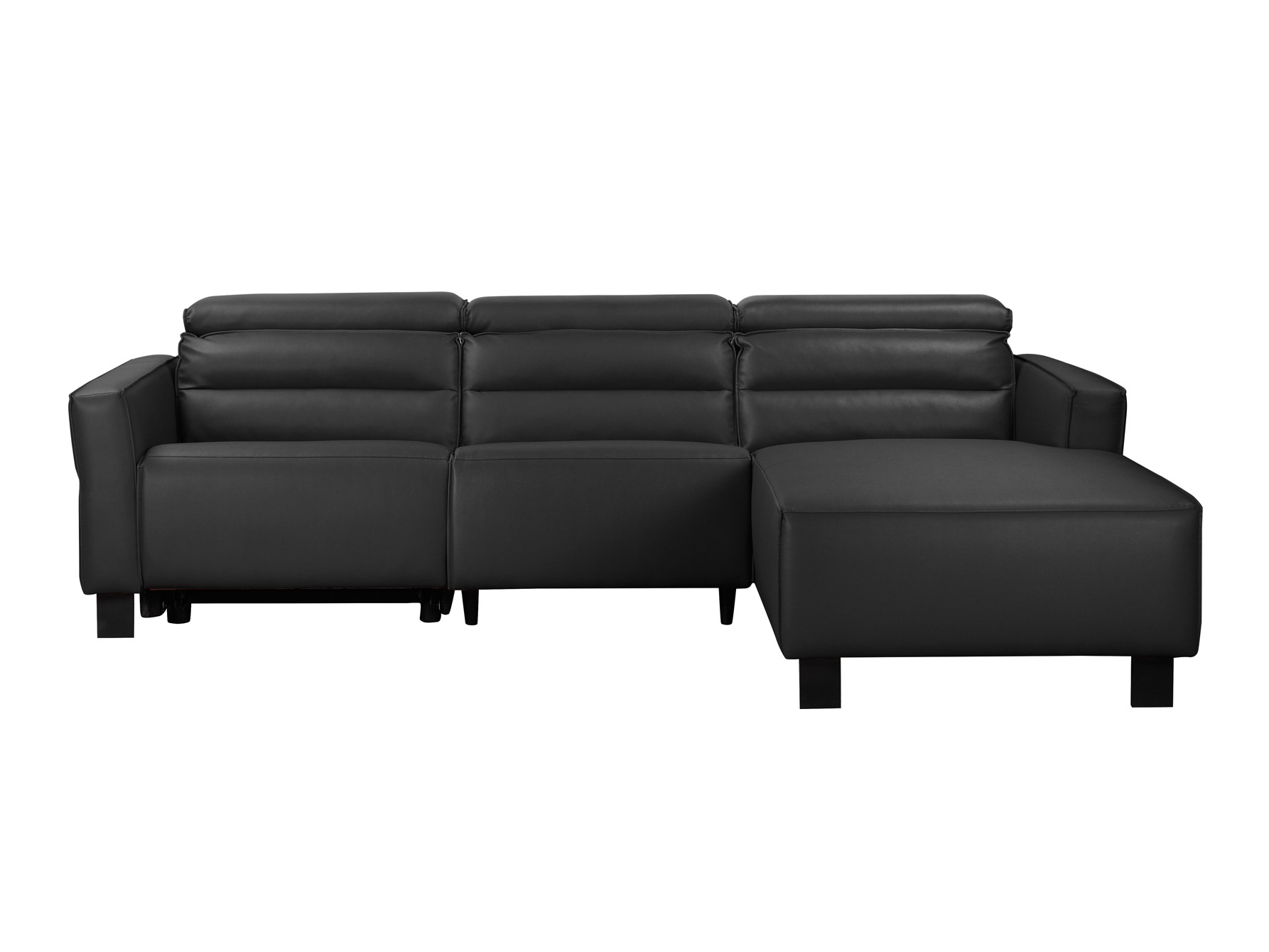 Stūra dīvāns reglaineris Denton 1487 (Melns)