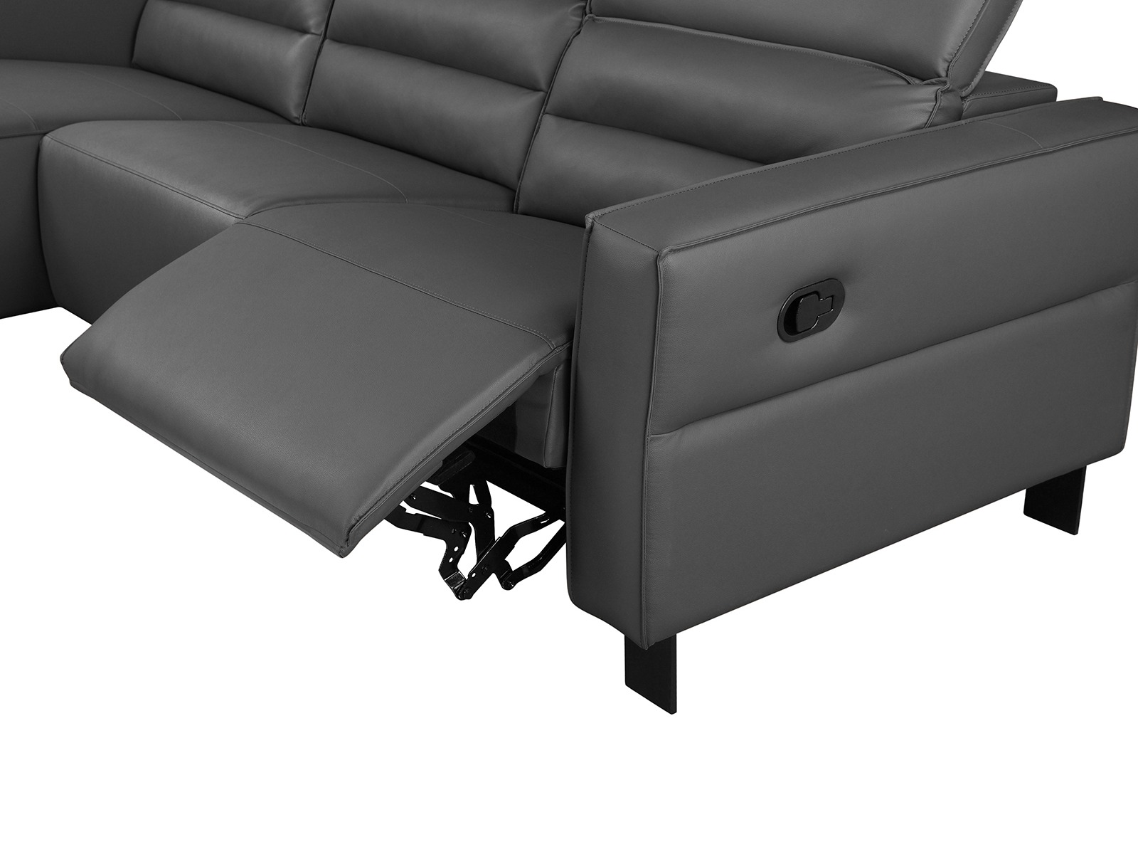 Stūra dīvāns reglaineris Denton 1487 (Pelēks)