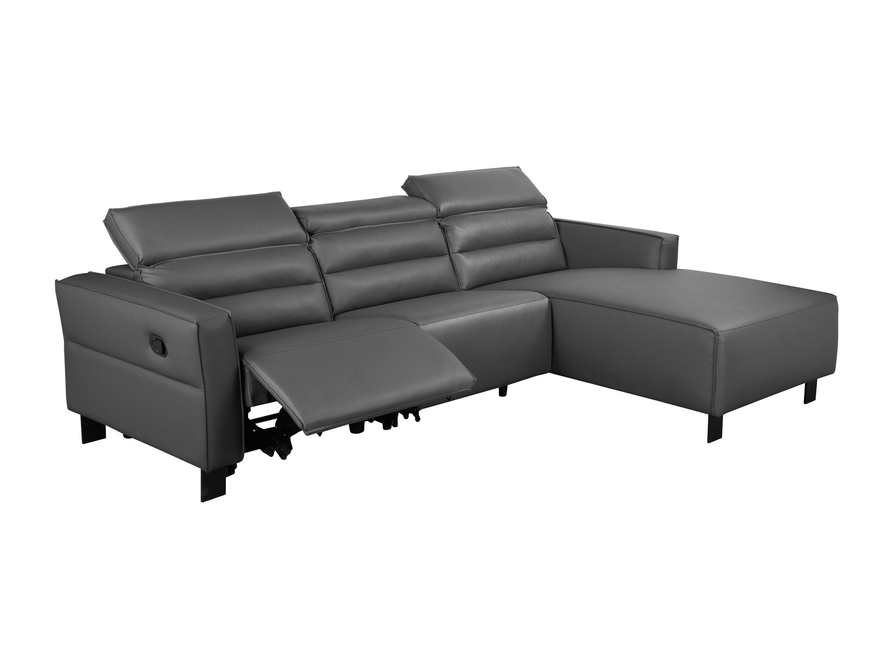 Stūra dīvāns reglaineris Denton 1487 (Pelēks)