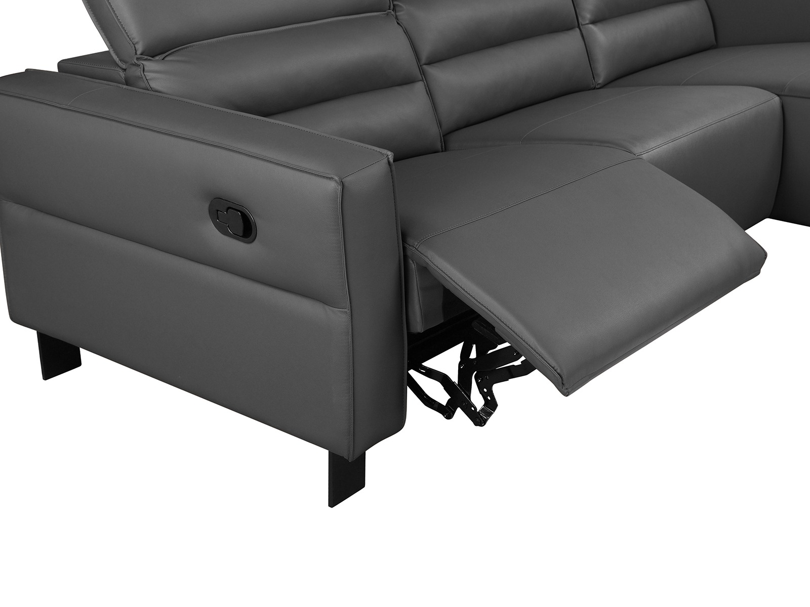 Stūra dīvāns reglaineris Denton 1487 (Pelēks)