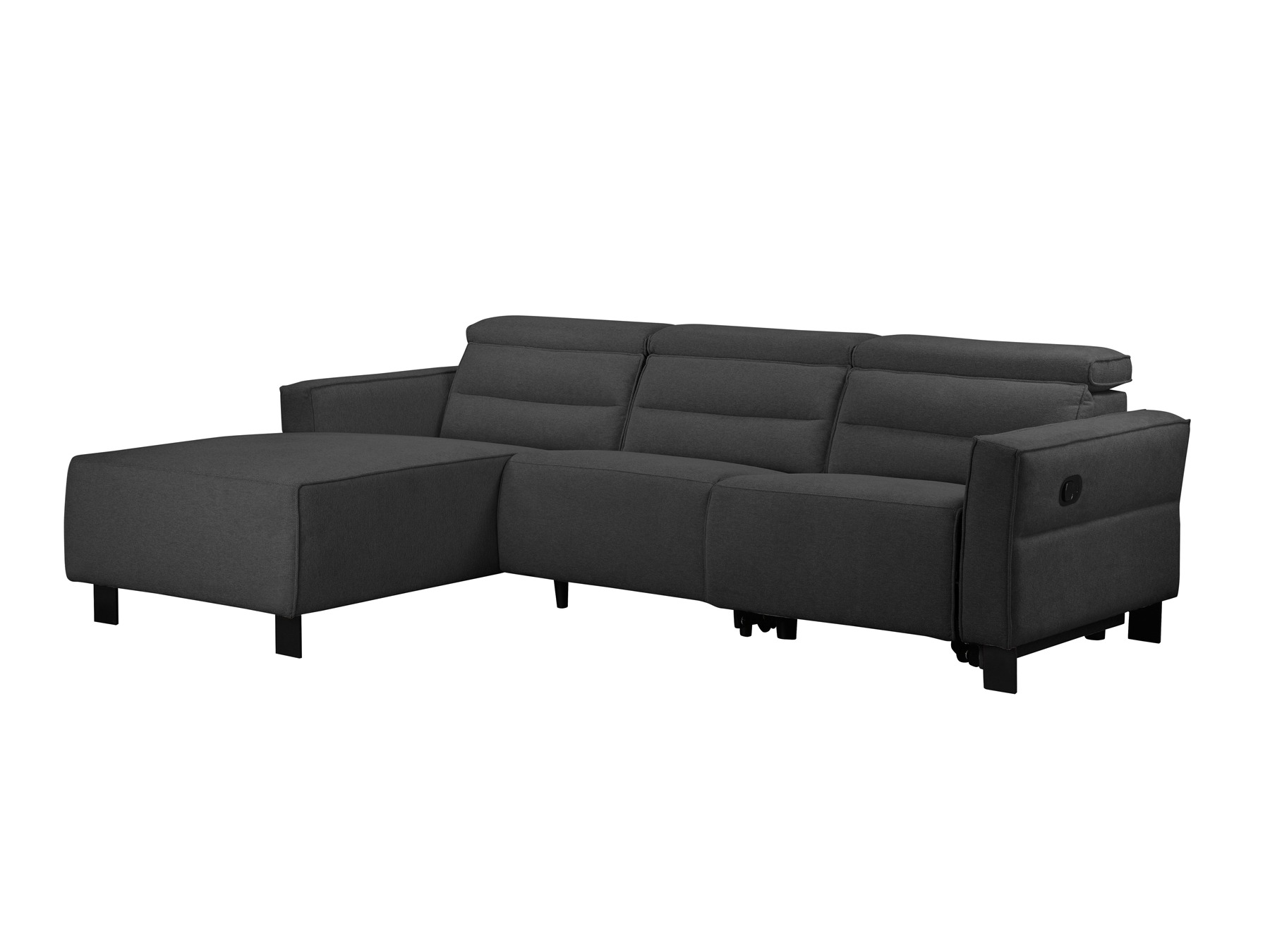 Угловой диван реклайнер Denton 1487 (Антрацит)