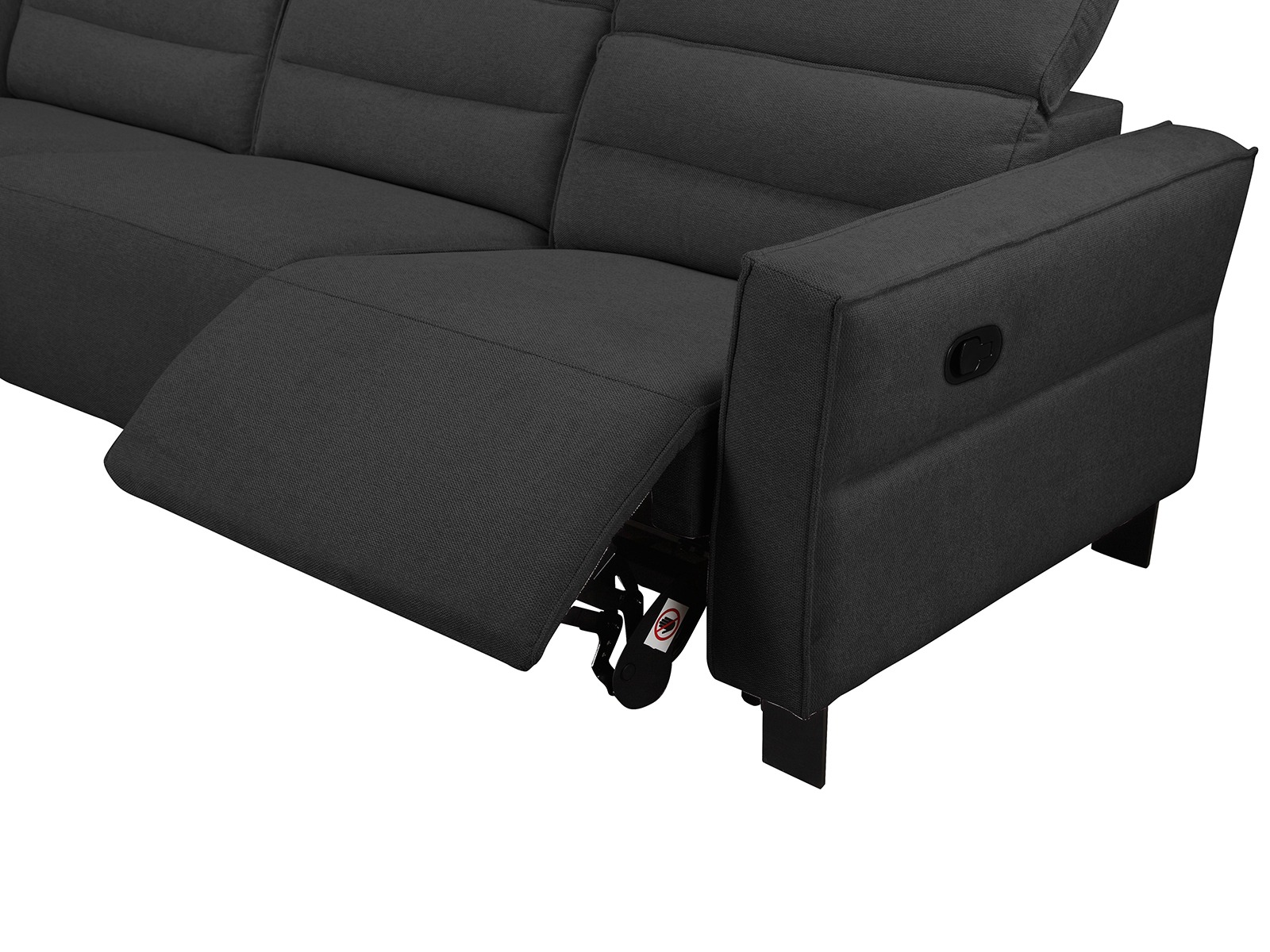 Угловой диван реклайнер Denton 1487 (Антрацит)