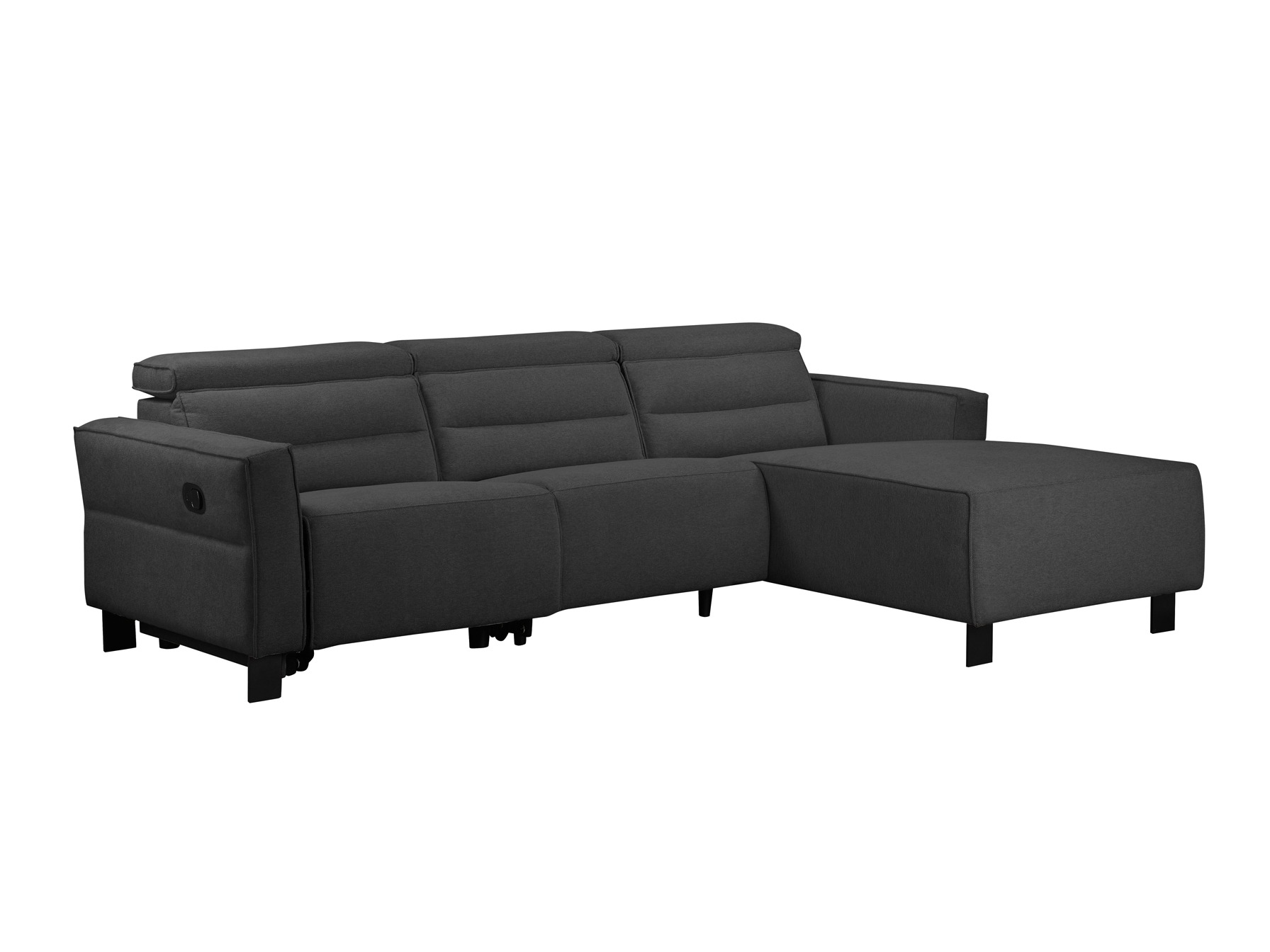 Угловой диван реклайнер Denton 1487 (Антрацит)