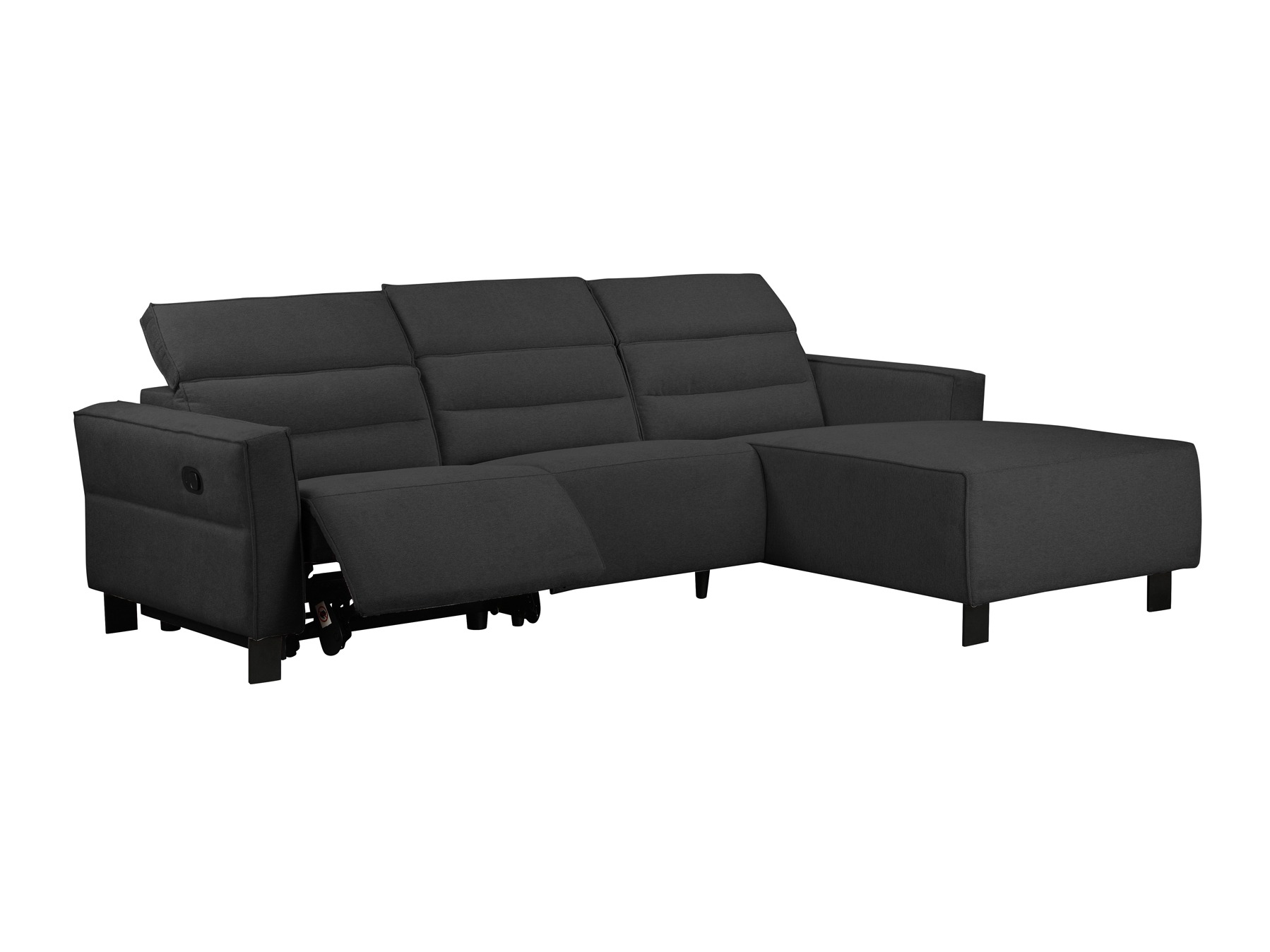 Угловой диван реклайнер Denton 1487 (Антрацит)