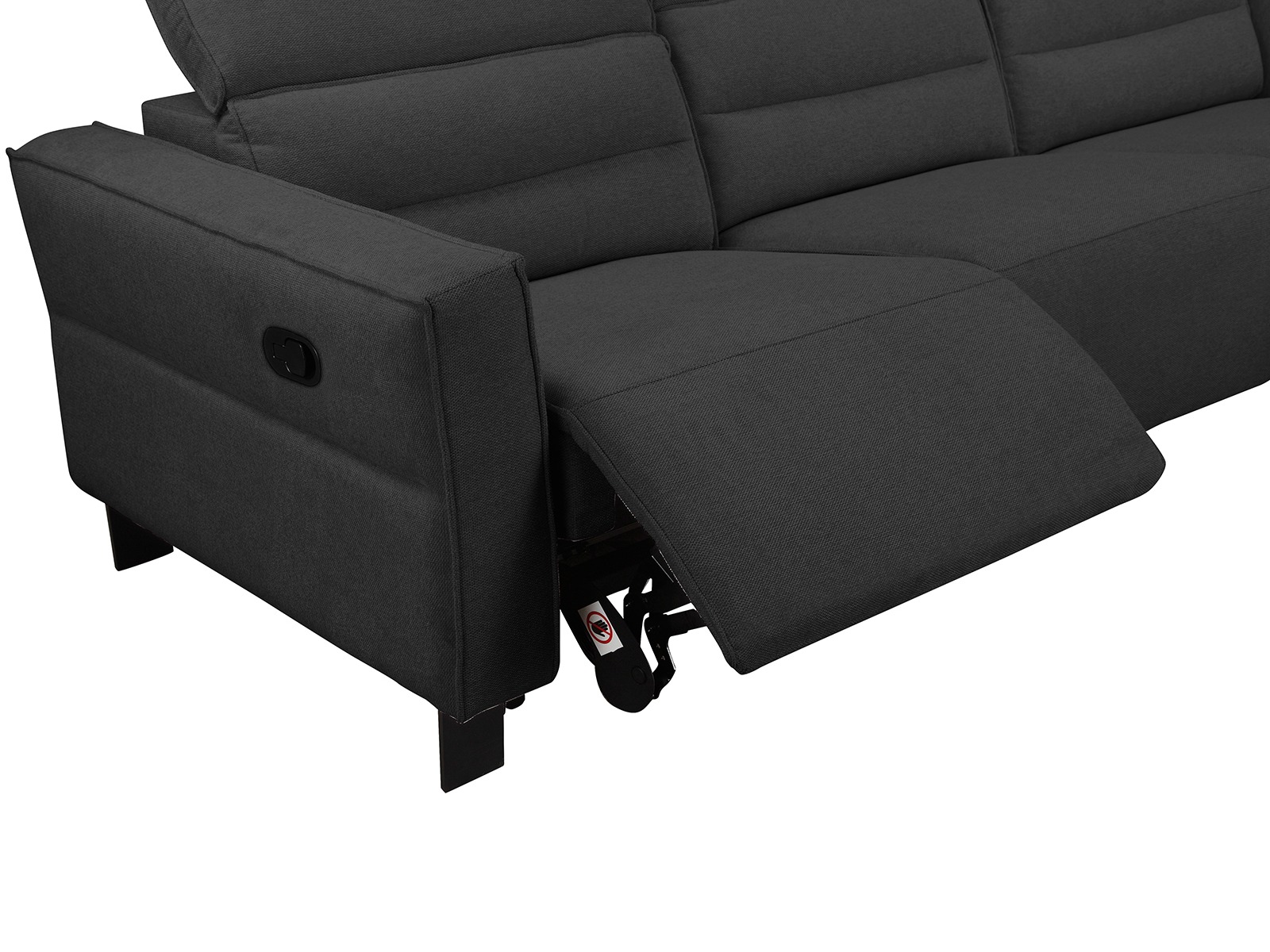 Угловой диван реклайнер Denton 1487 (Антрацит)