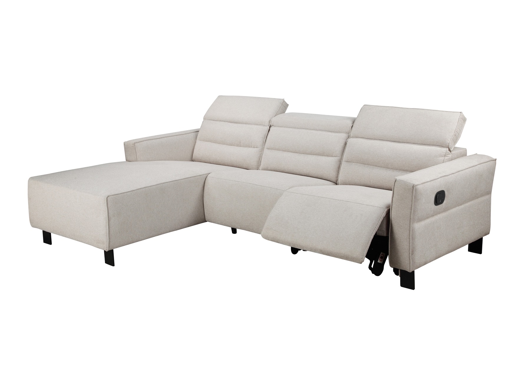 Угловой диван реклайнер Denton 1487 (Крем)