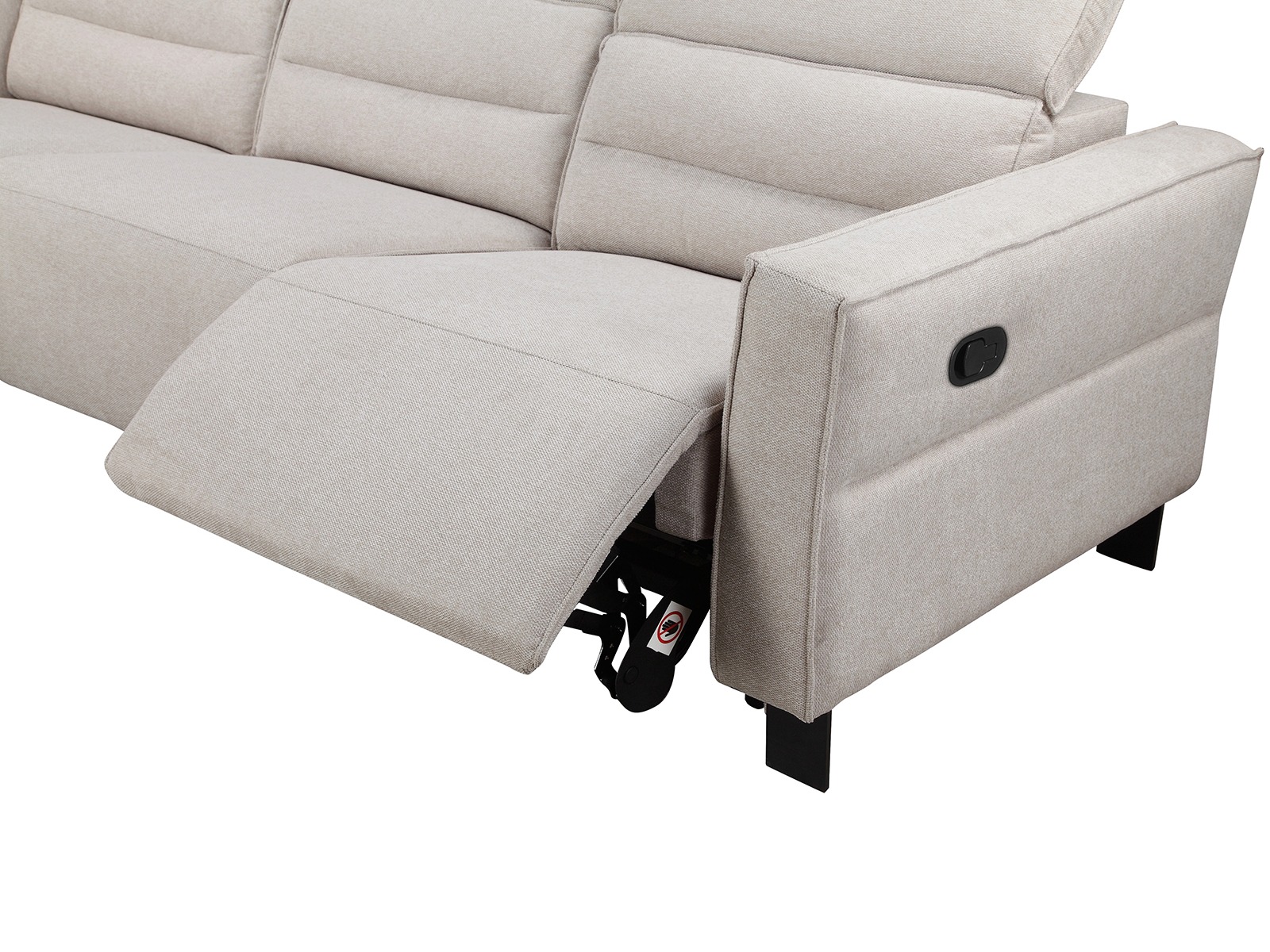 Угловой диван реклайнер Denton 1487 (Крем)