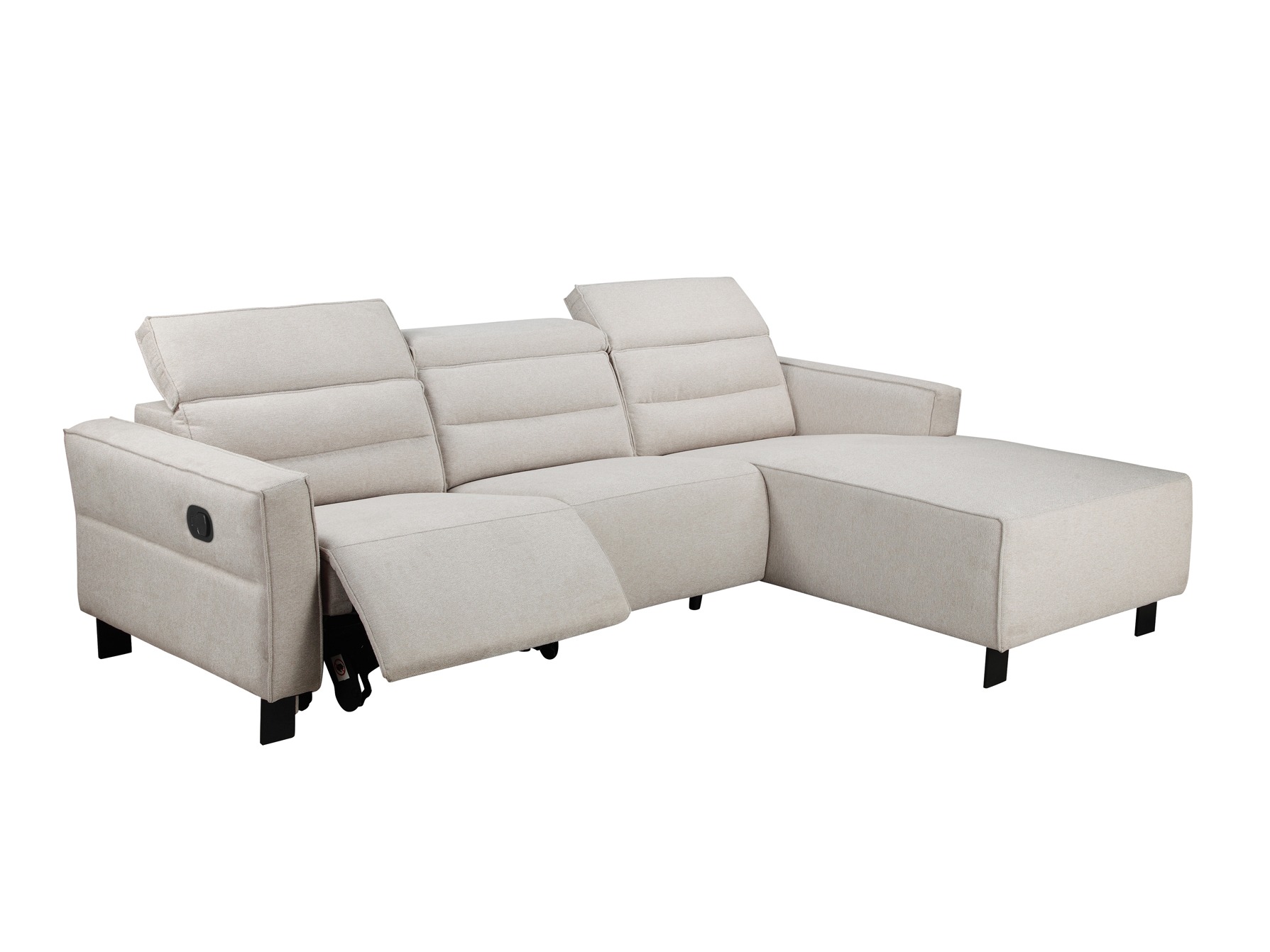 Угловой диван реклайнер Denton 1487 (Крем)