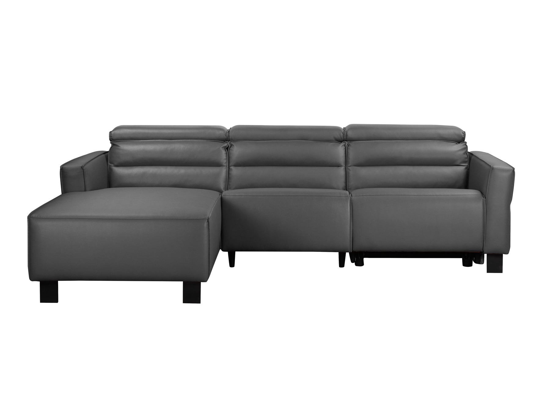 Угловой диван реклайнер Denton 1487 (Серый)