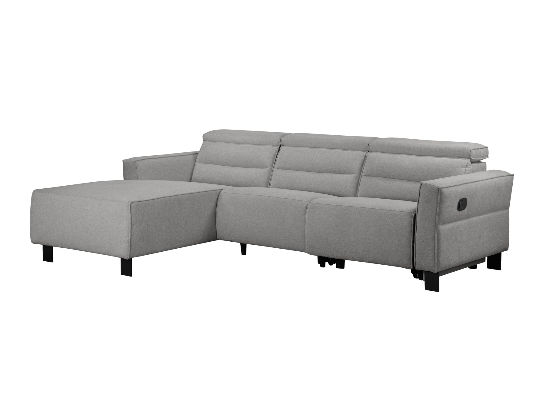 Угловой диван реклайнер Denton 1487 (Светло-серый)