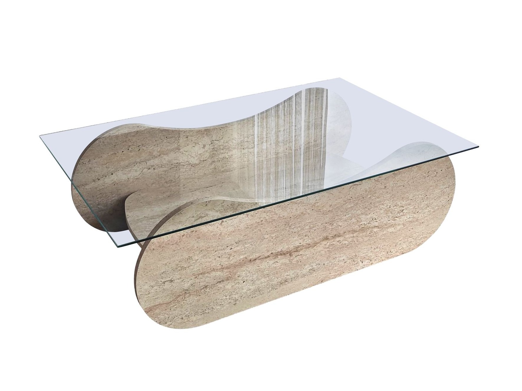 Žurnālu galdiņš Kailua 2632 (Gaišs travertīns)