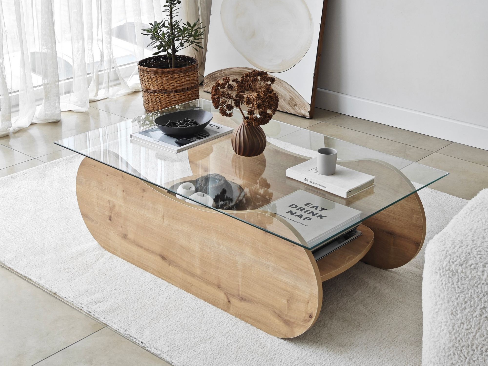 Žurnālu galdiņš Kailua 2632 (Ozols)