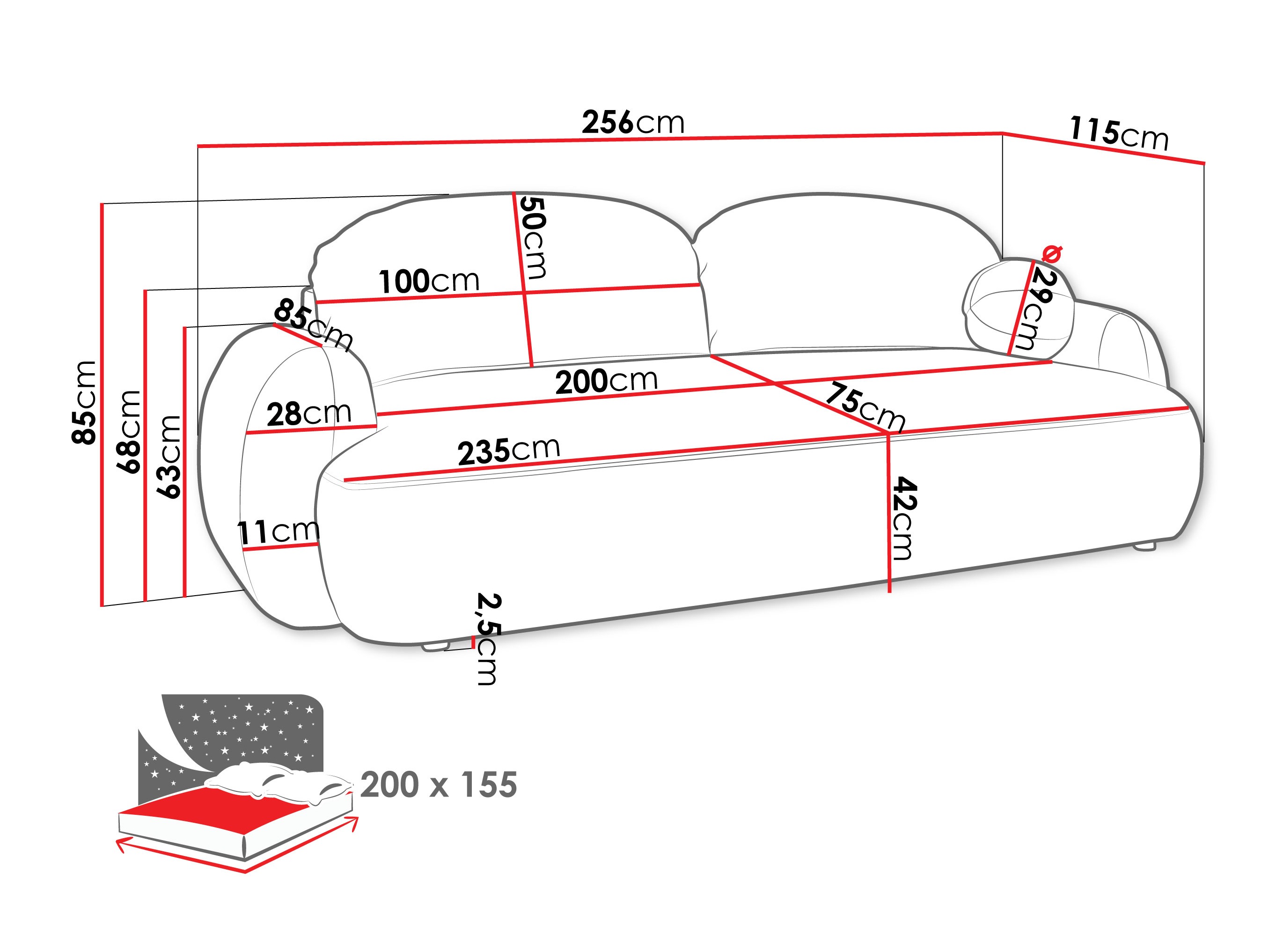 Диван-кровать TrendyNest 114 (Now Or Never 03)