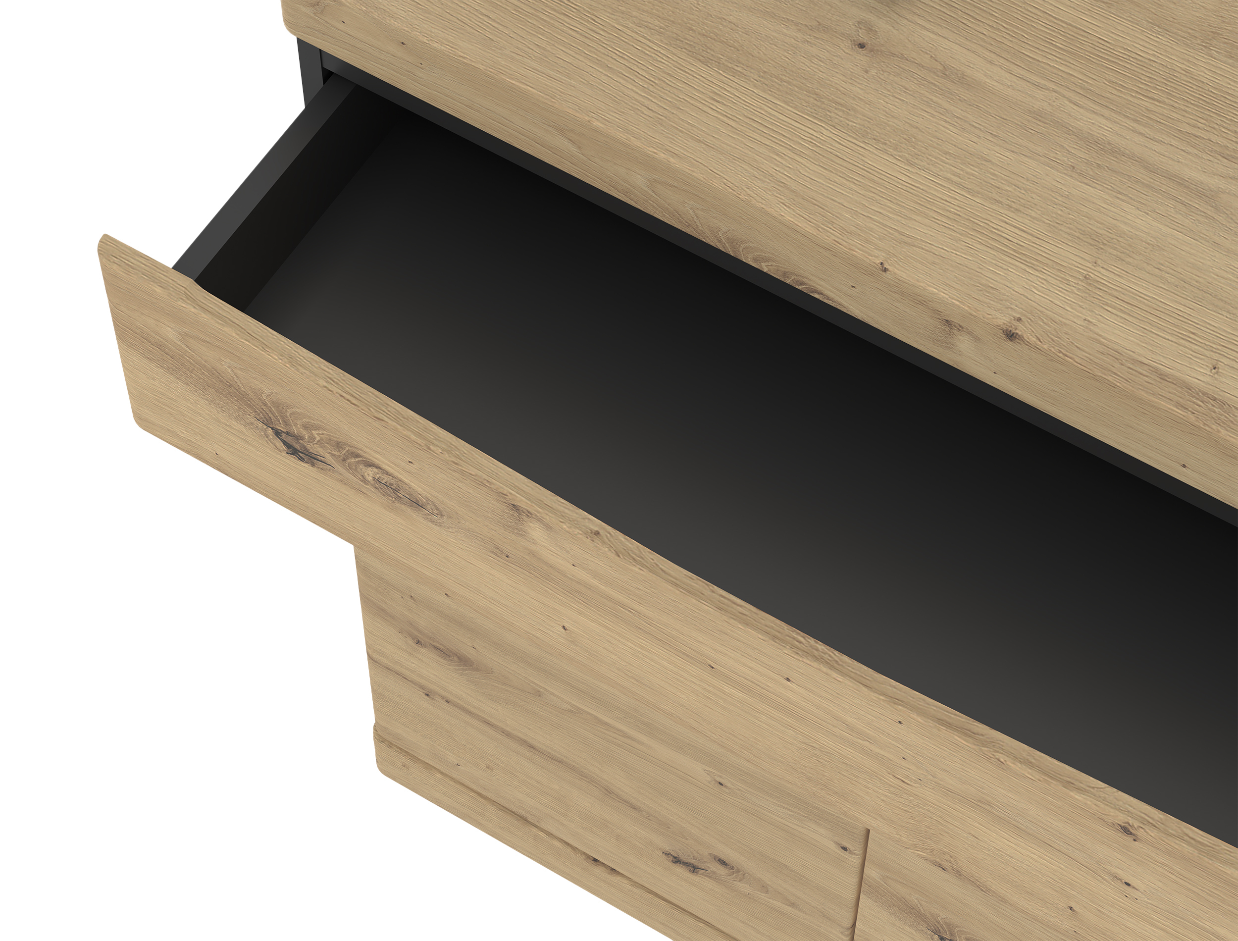 Kомод Venlori 115 (Artisan дуб + Антрацит)