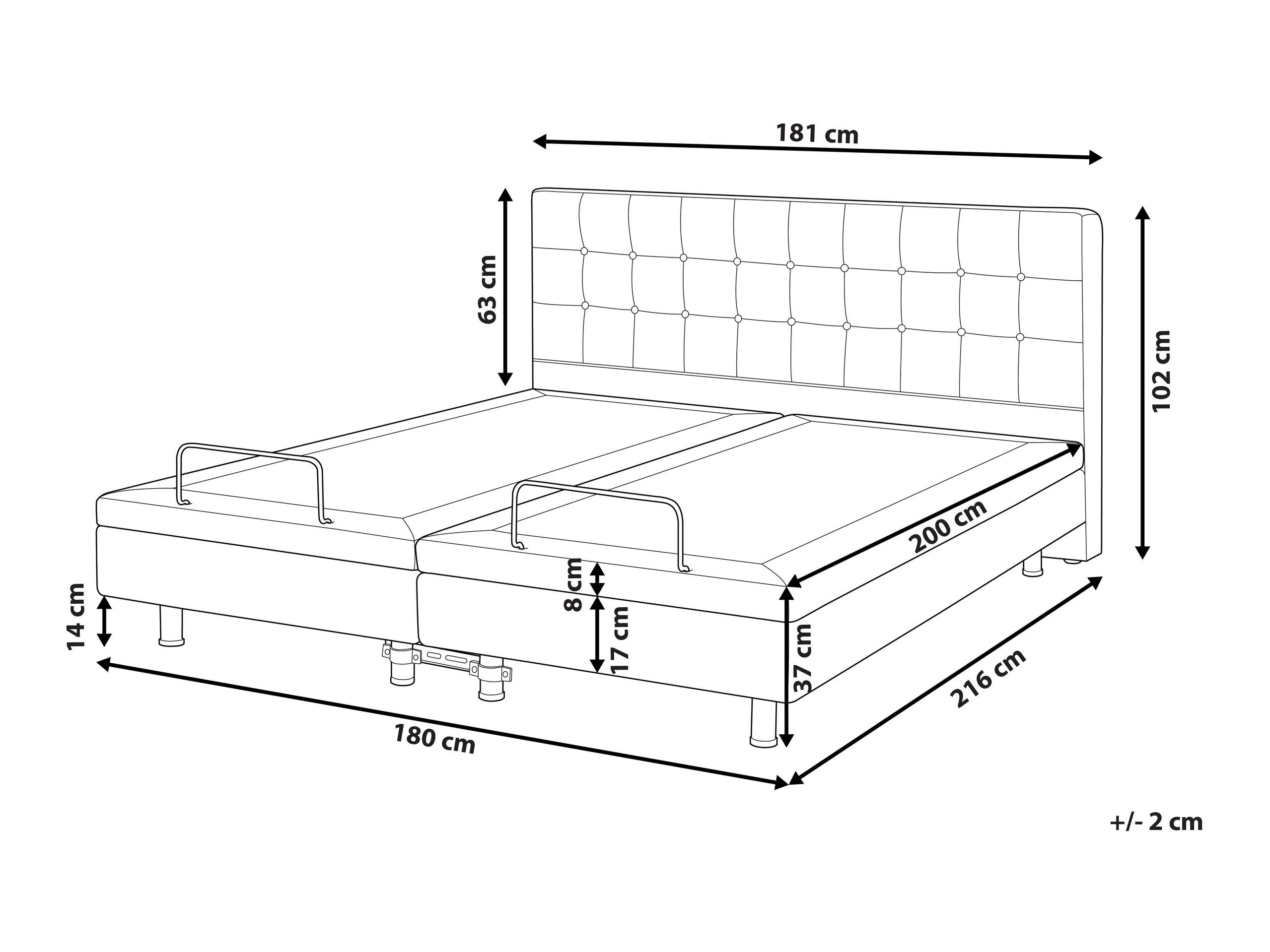 Кровать Berwyn 762 (Светло-бежевый)
