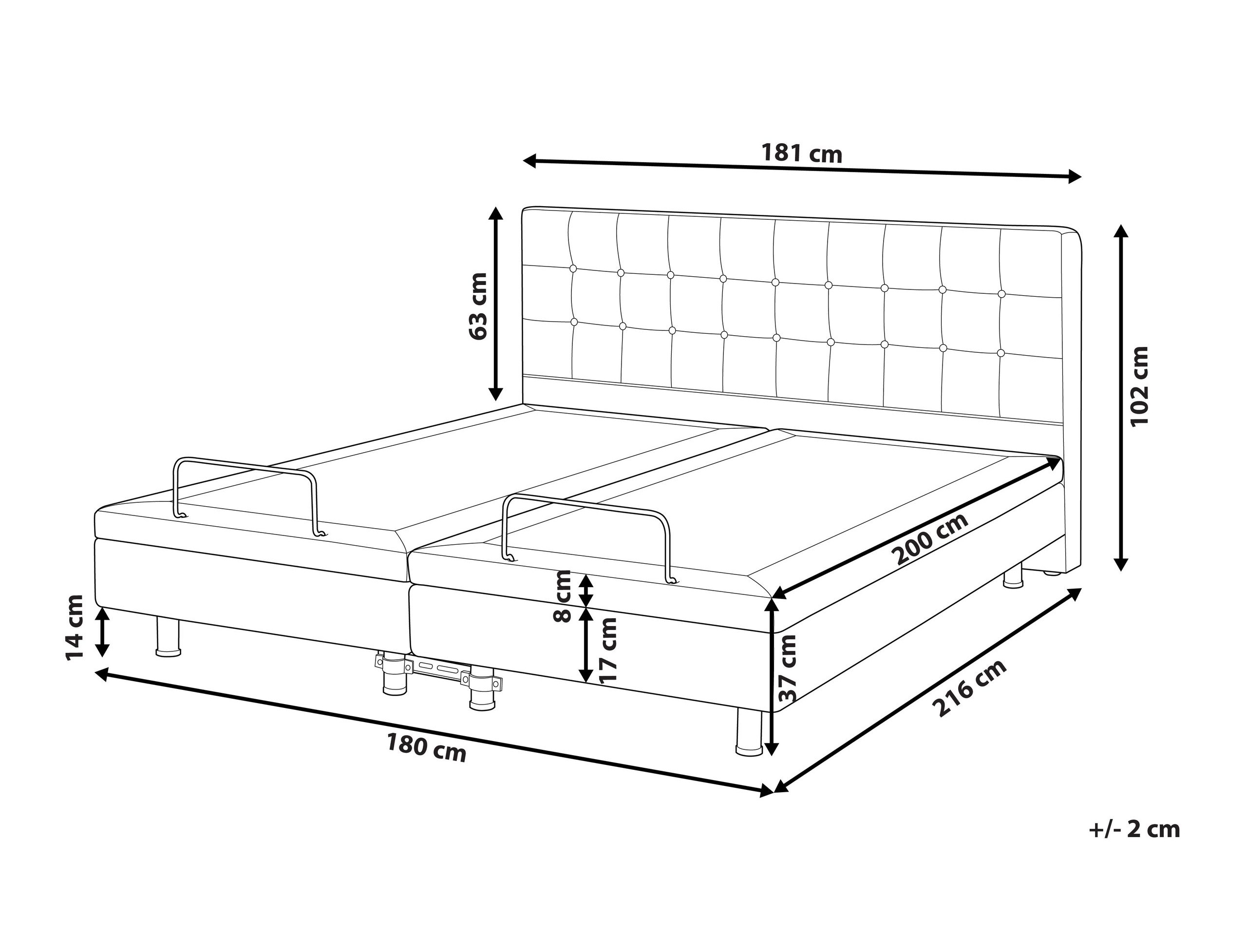 Кровать Berwyn 762 (Светло-серый)