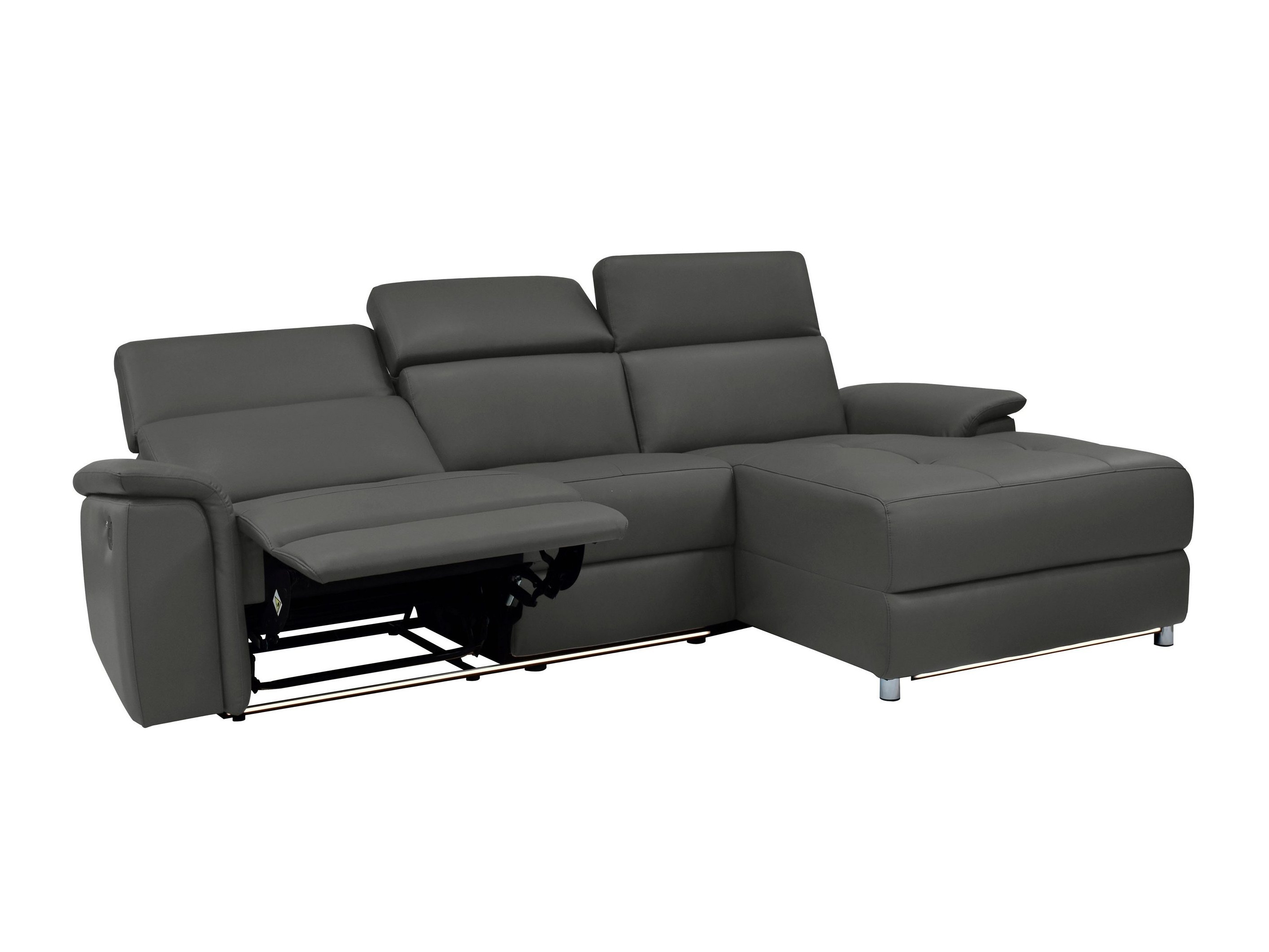 Stūra dīvāns reglaineris Denton 1488 (Melns)