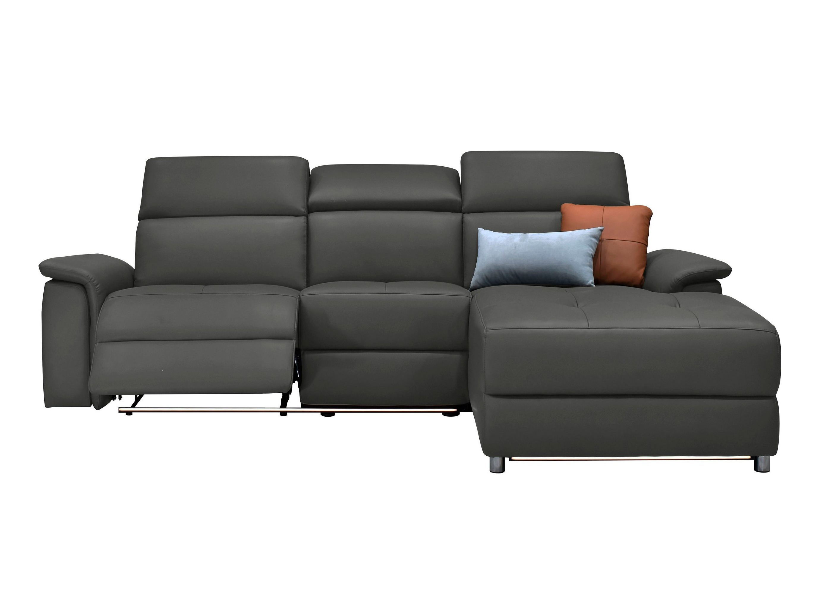 Stūra dīvāns reglaineris Denton 1488 (Melns)