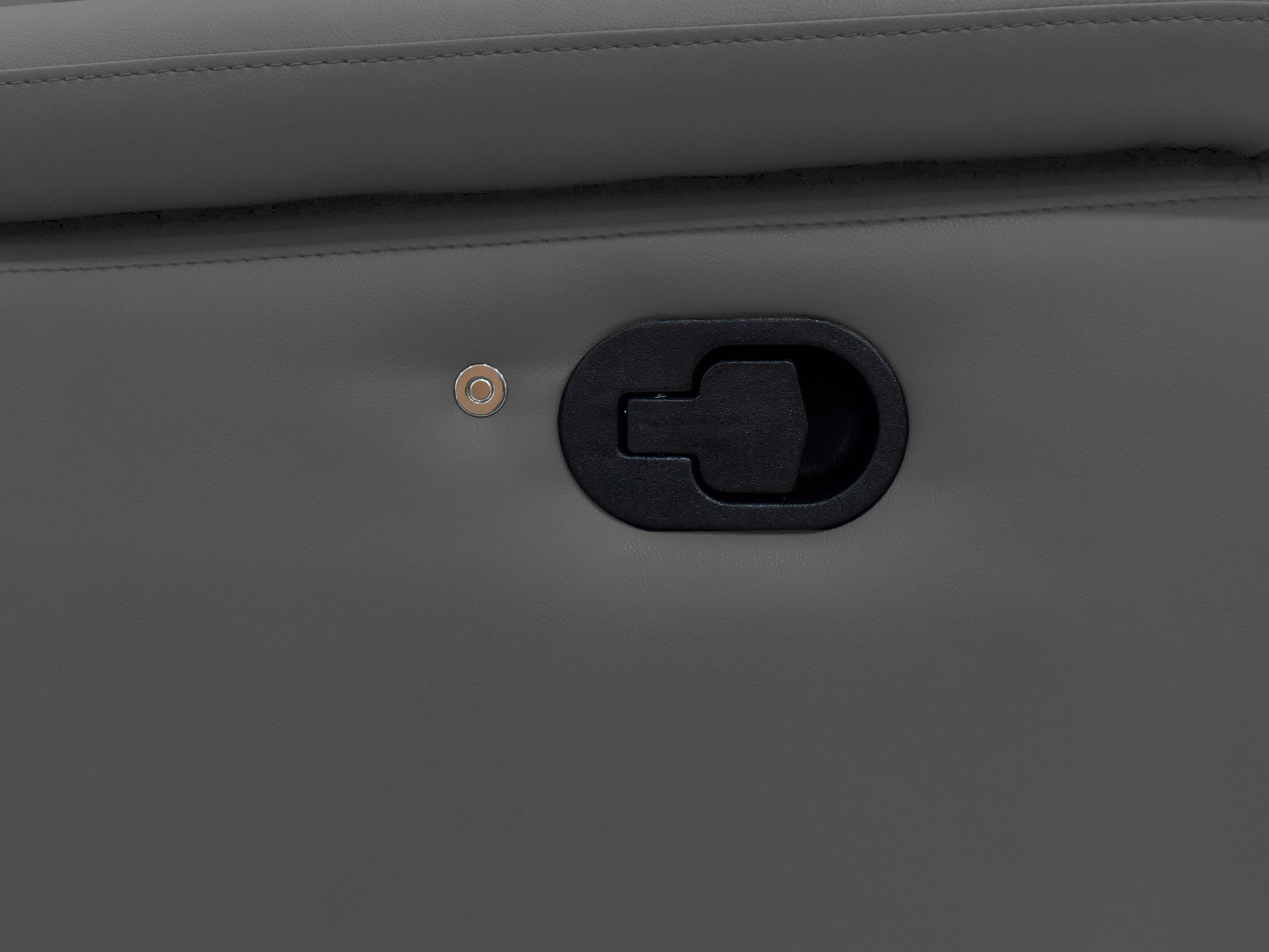 Stūra dīvāns reglaineris Denton 1489 (Pelēks)