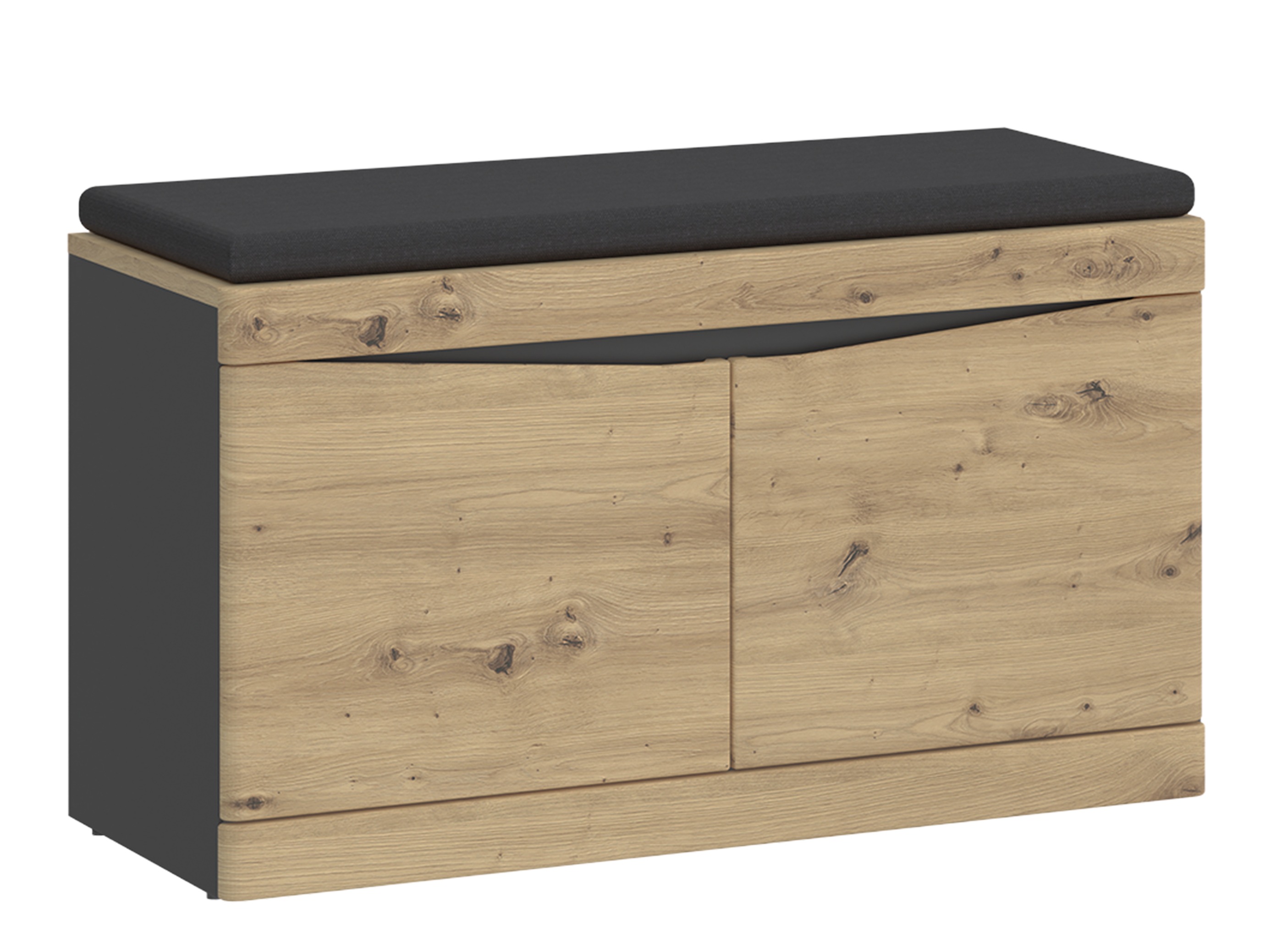 Тумба для обуви Ontario 146 (Artisan дуб + Антрацит)