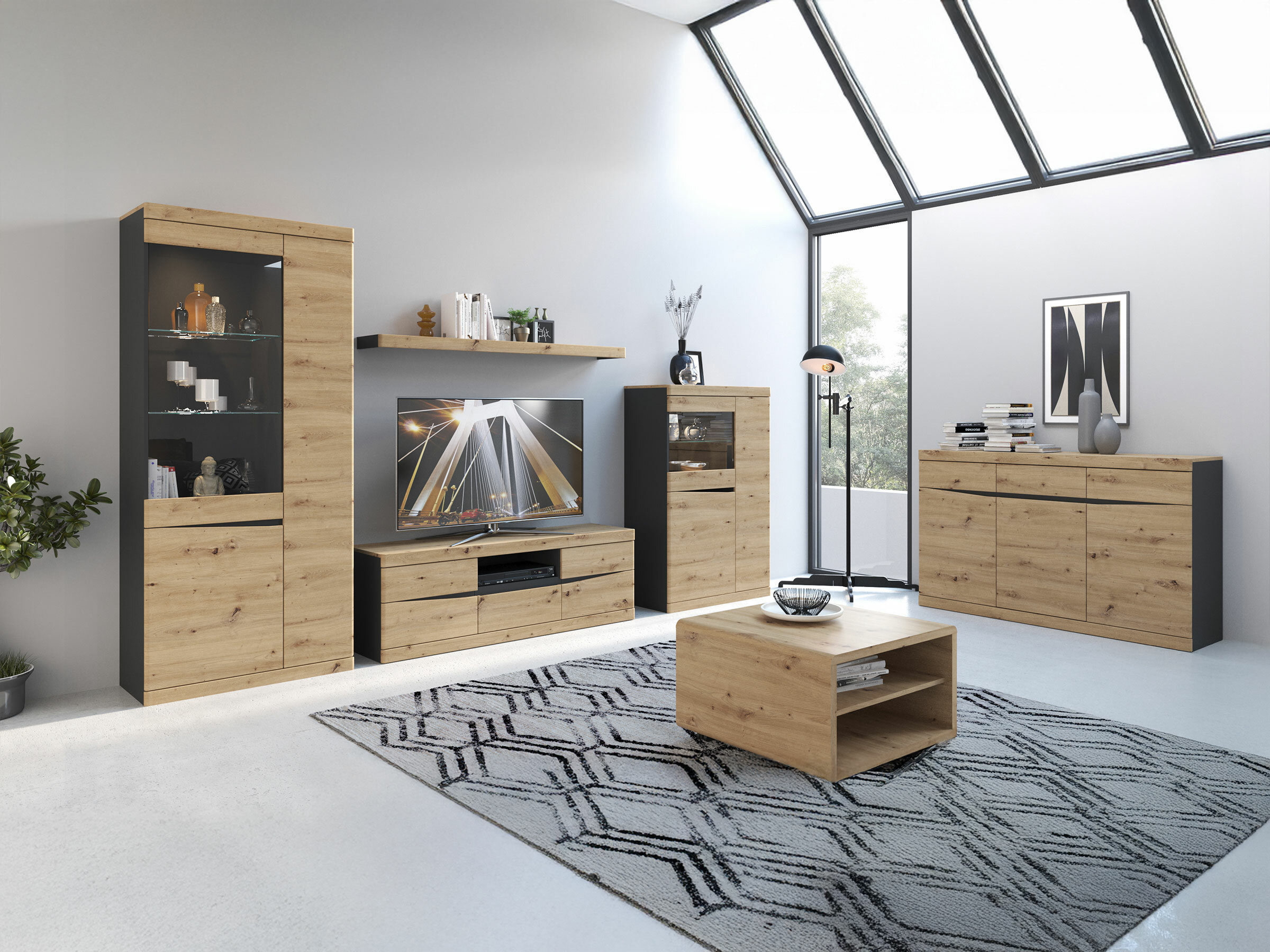 Журнальный столик Venlori 114 (Artisan дуб)