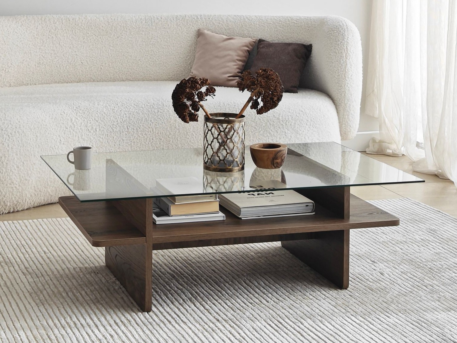 Žurnālu galdiņš Kailua 2635 (Riekstkoks)