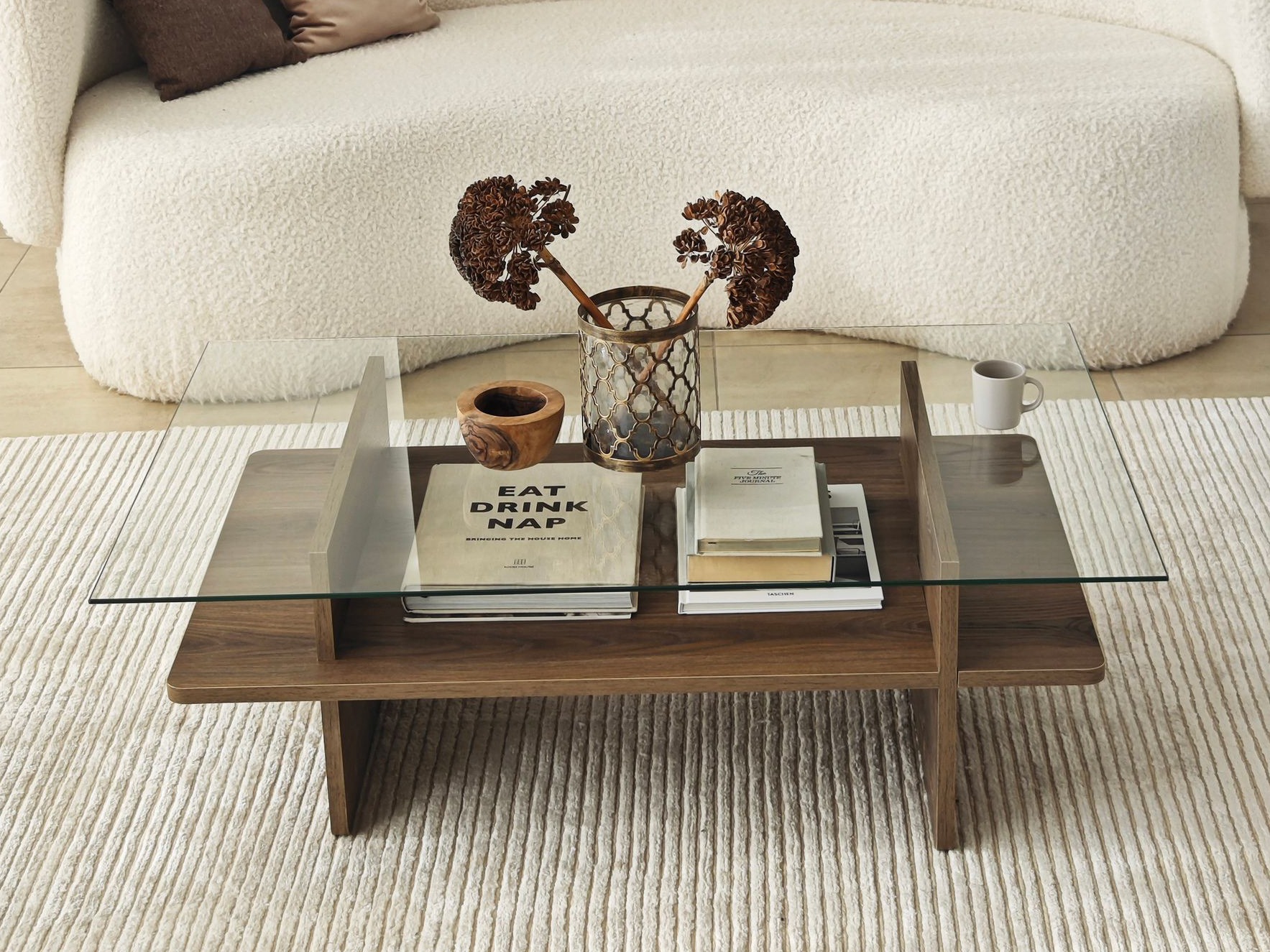 Žurnālu galdiņš Kailua 2635 (Riekstkoks)