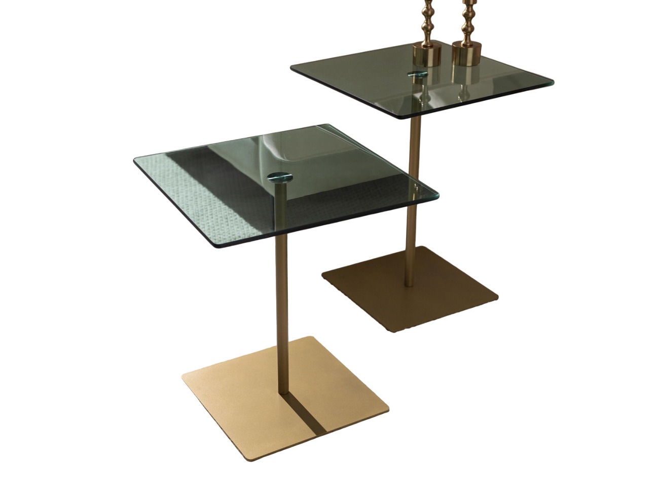 Kafijas galdiņu komplekts Kailua 2639 (Zelta + Zaļš)