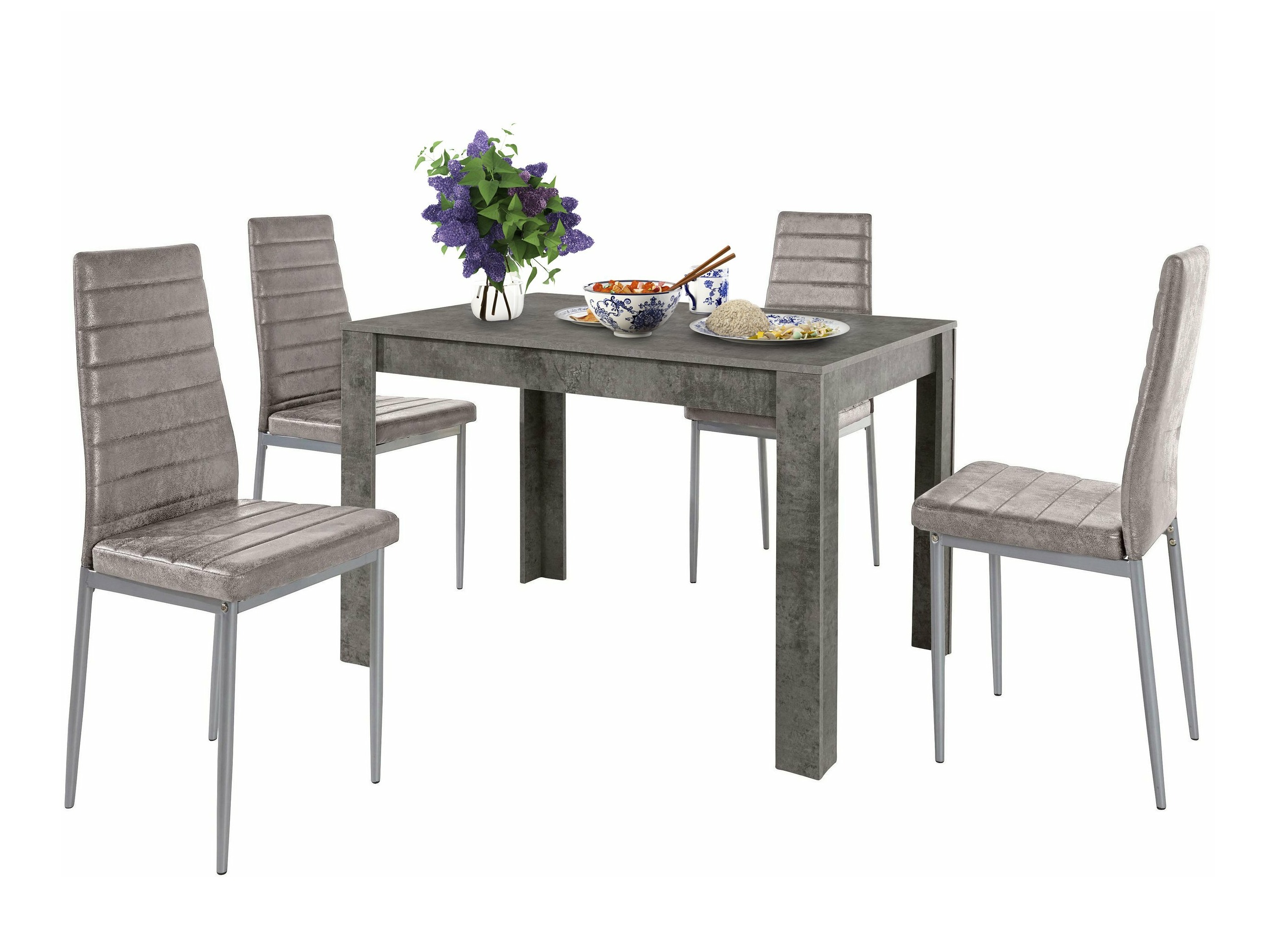 Обеденный гарнитур Denton 447 (Светло-серый)