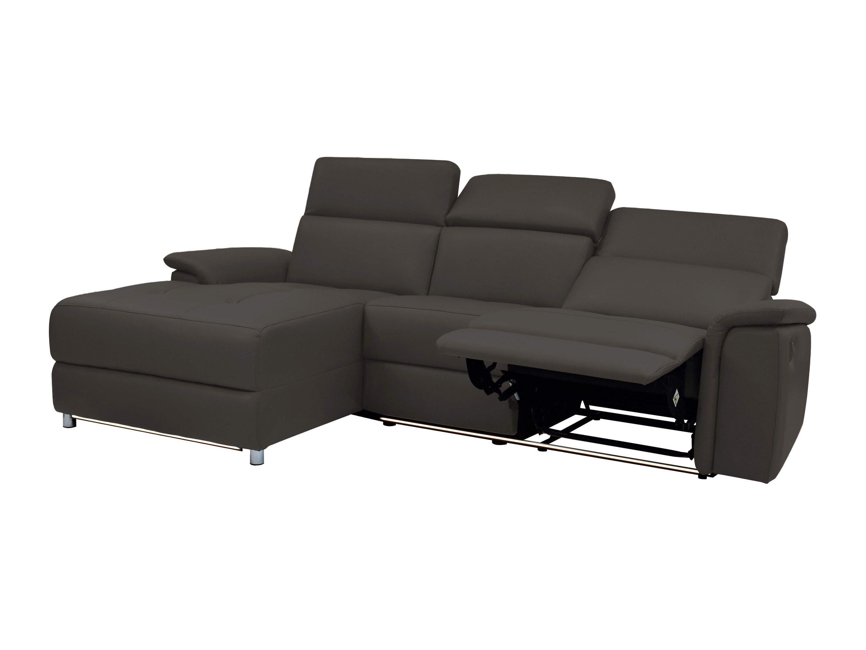 Stūra dīvāns reglaineris Denton 1489 (Brūns)