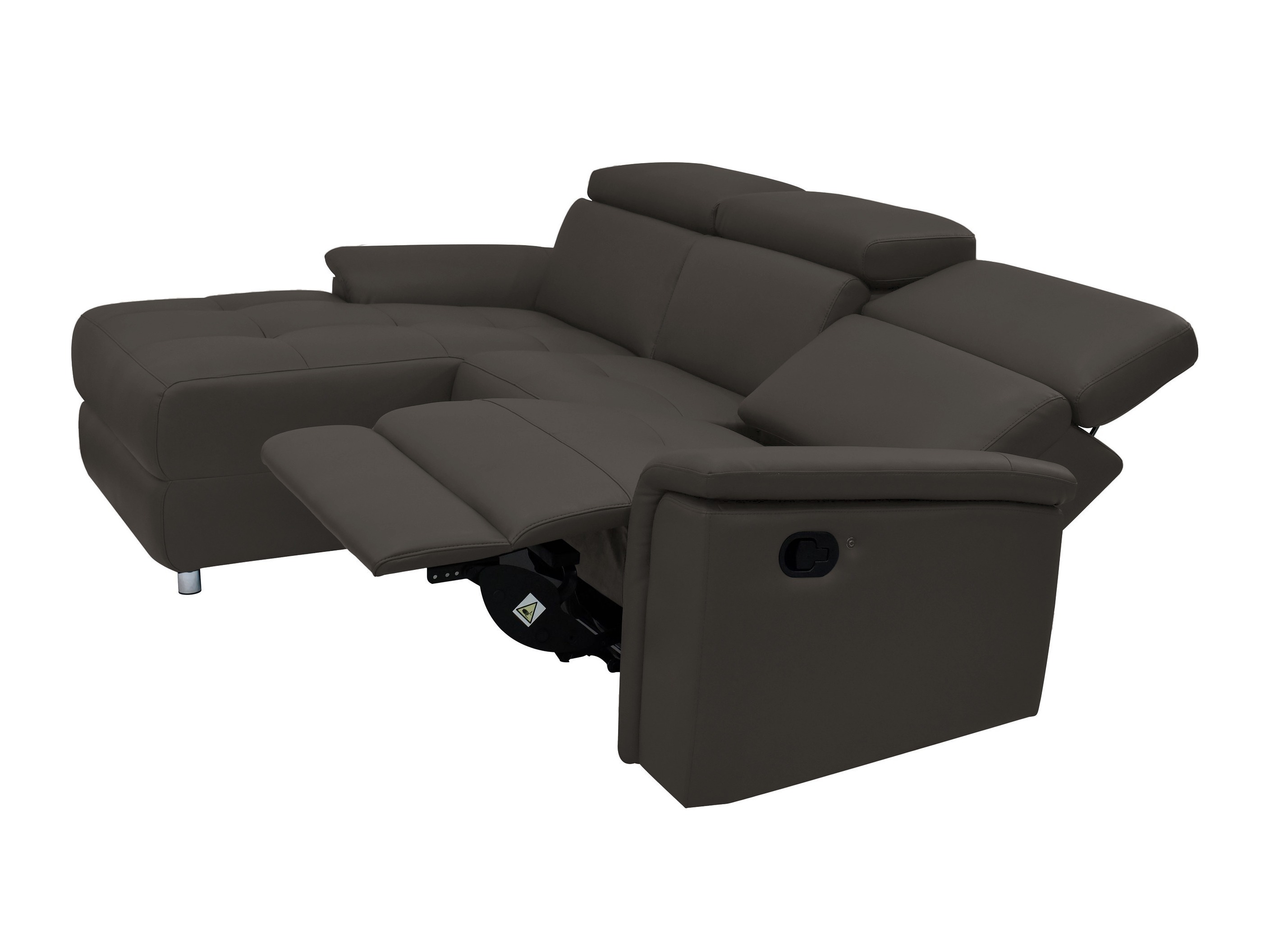 Stūra dīvāns reglaineris Denton 1489 (Brūns)