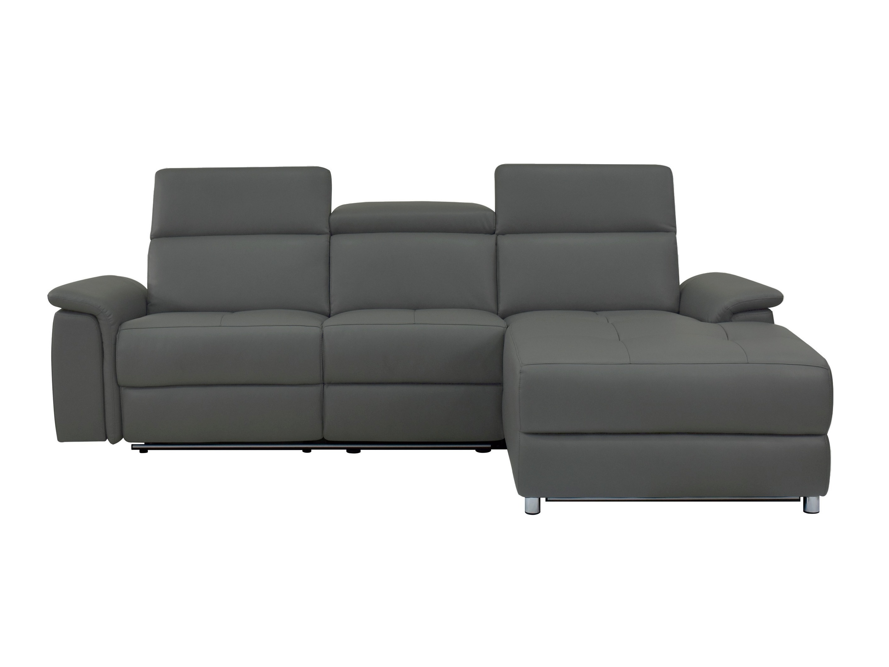 Stūra dīvāns reglaineris Denton 1489 (Pelēks)