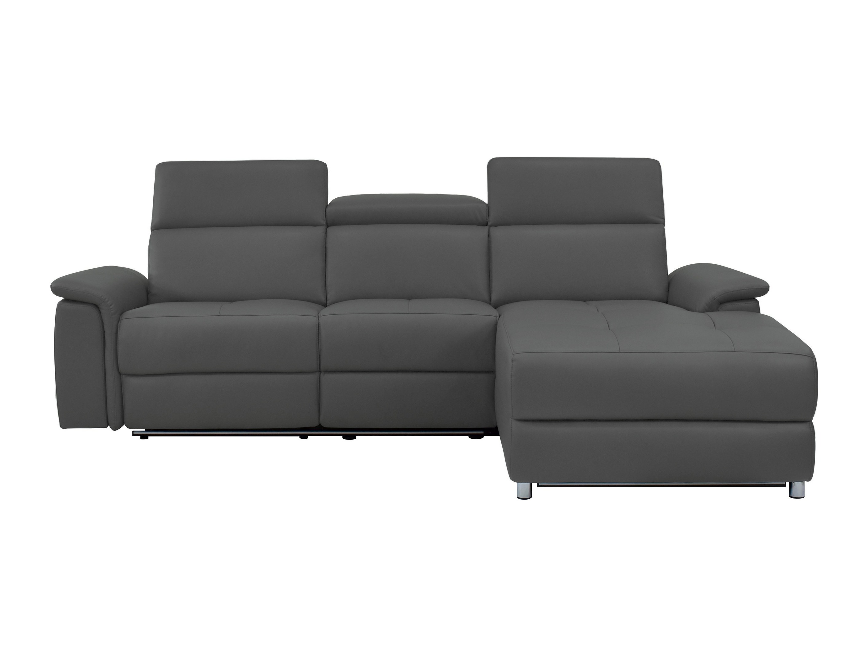 Stūra dīvāns reglaineris Denton 1489 (Pelēks)