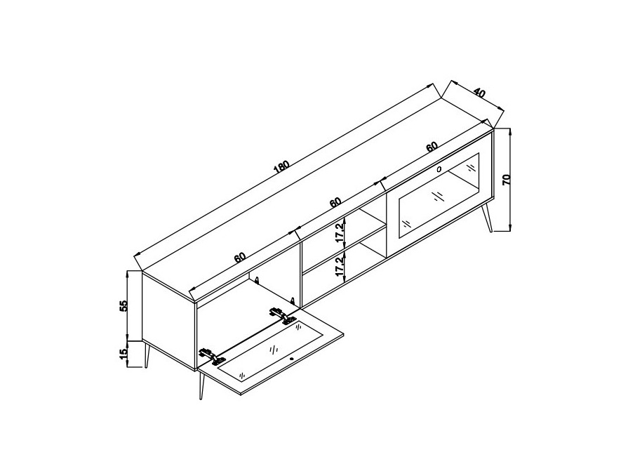 ТВ тумба Asheboro 172
