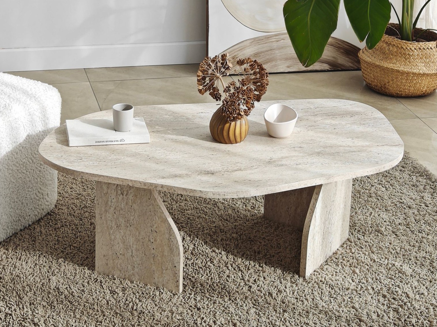 Журнальный столик Kailua 2637 (Светлый травертин)