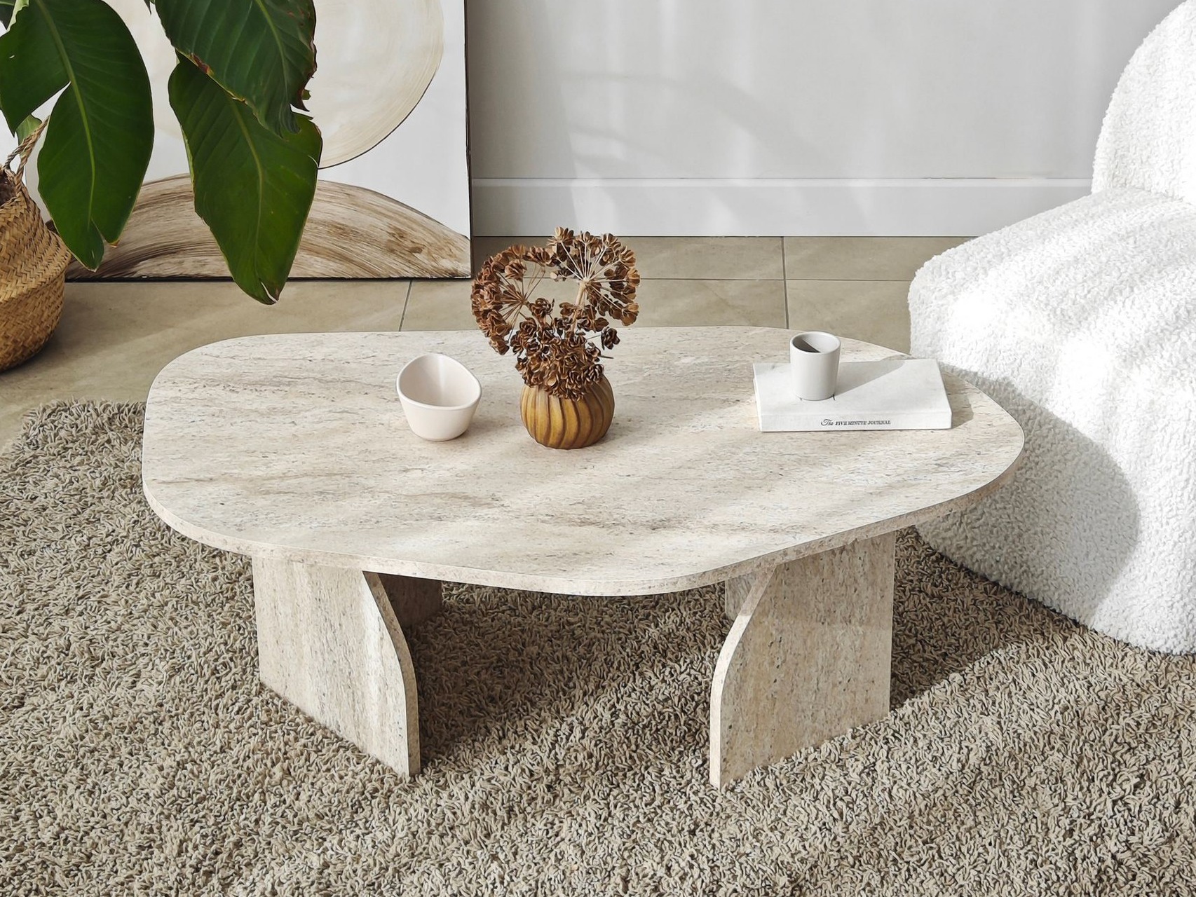 Журнальный столик Kailua 2637 (Светлый травертин)