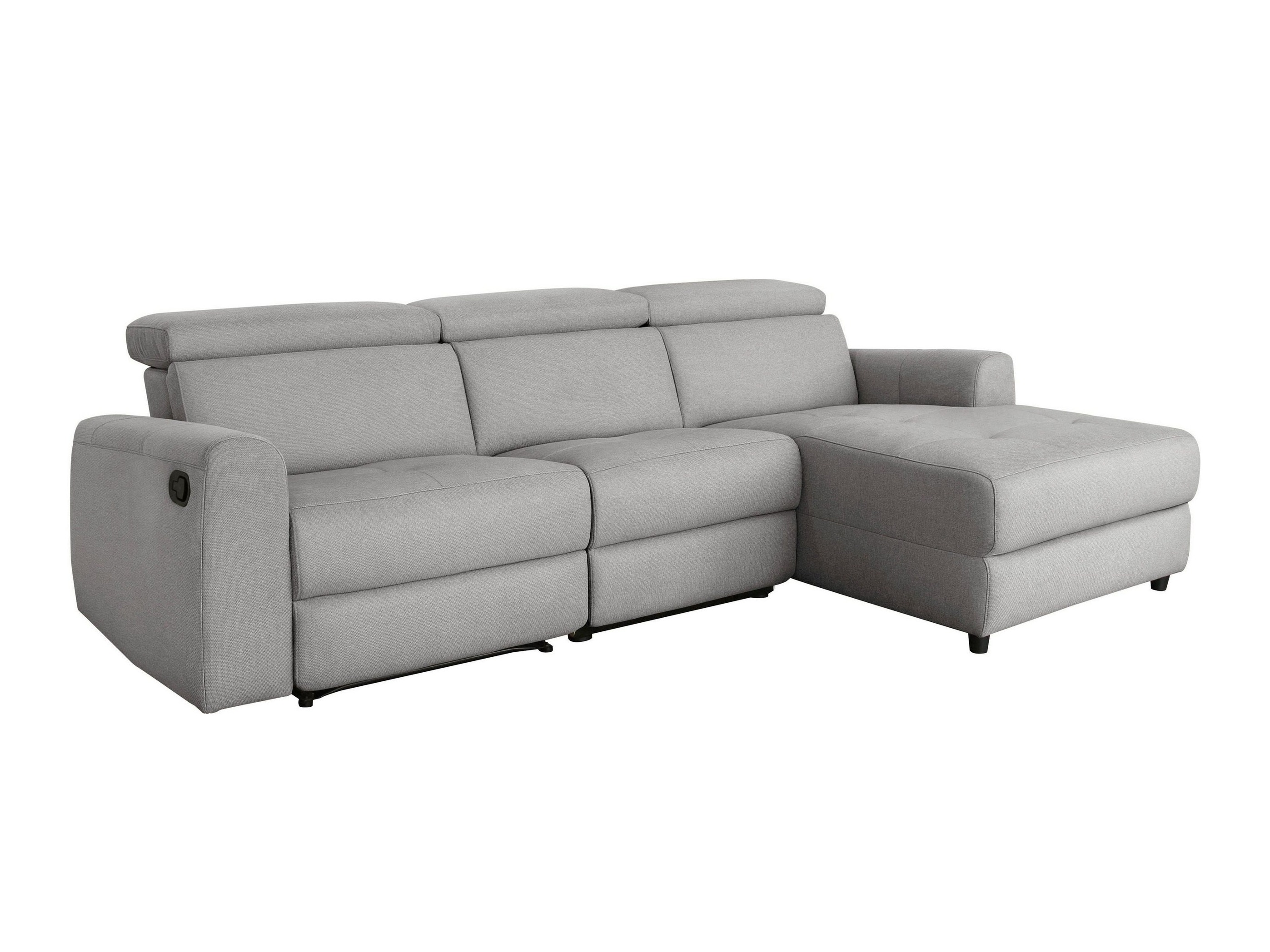 Stūra dīvāns reglaineris Denton 1490 (Gaiši pelēks)